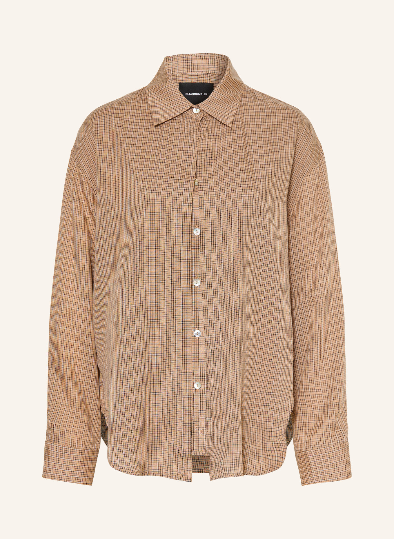 ELIAS RUMELIS Overhemdblouse NOVALEE: BEIGE / CRÈME / ZWART