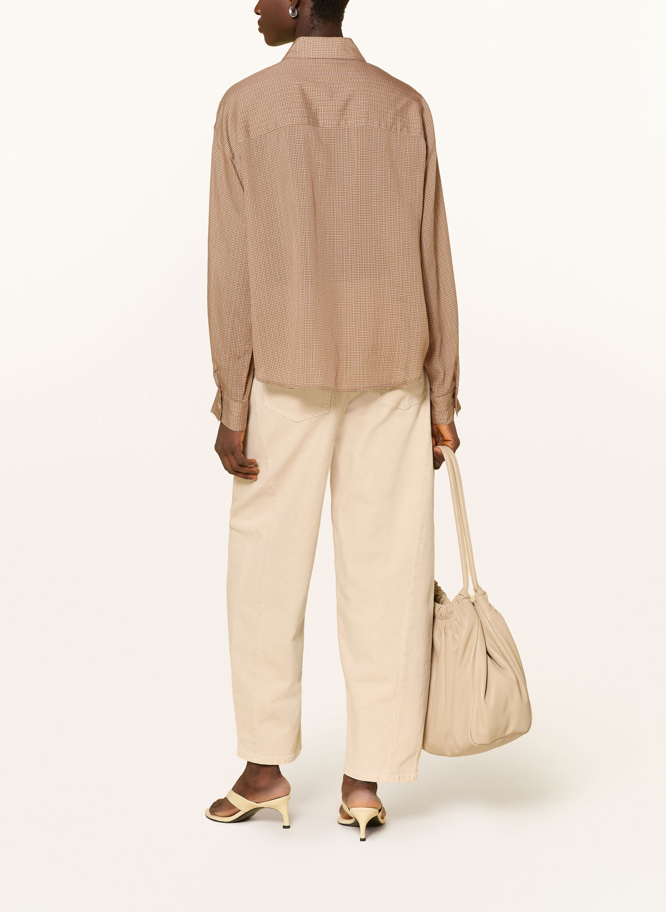 ELIAS RUMELIS Overhemdblouse NOVALEE: BEIGE / CRÈME / ZWART