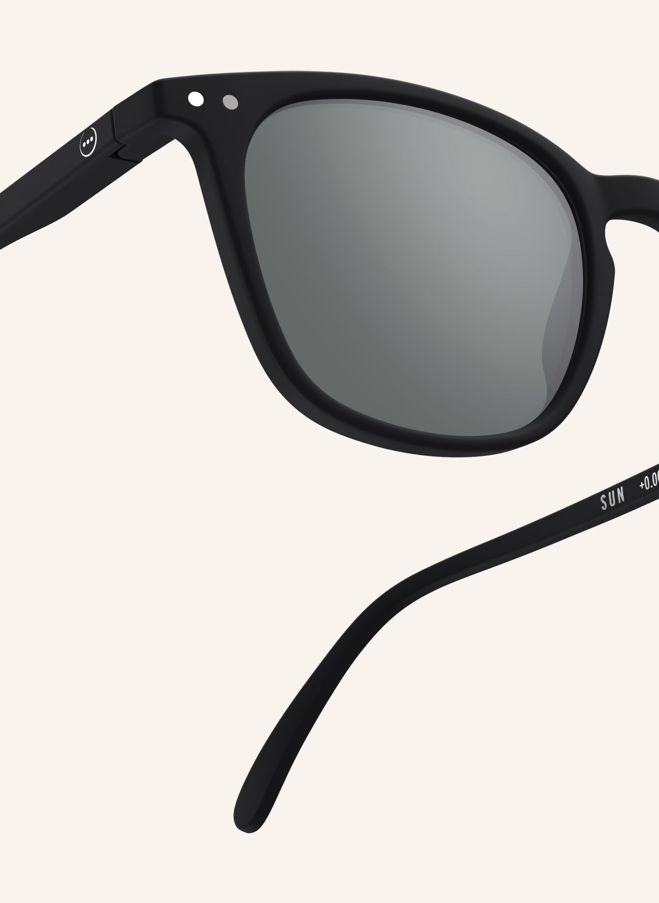 IZIPIZI SUN Sunglasses: BLACK/DARK GRAY POLARIZED