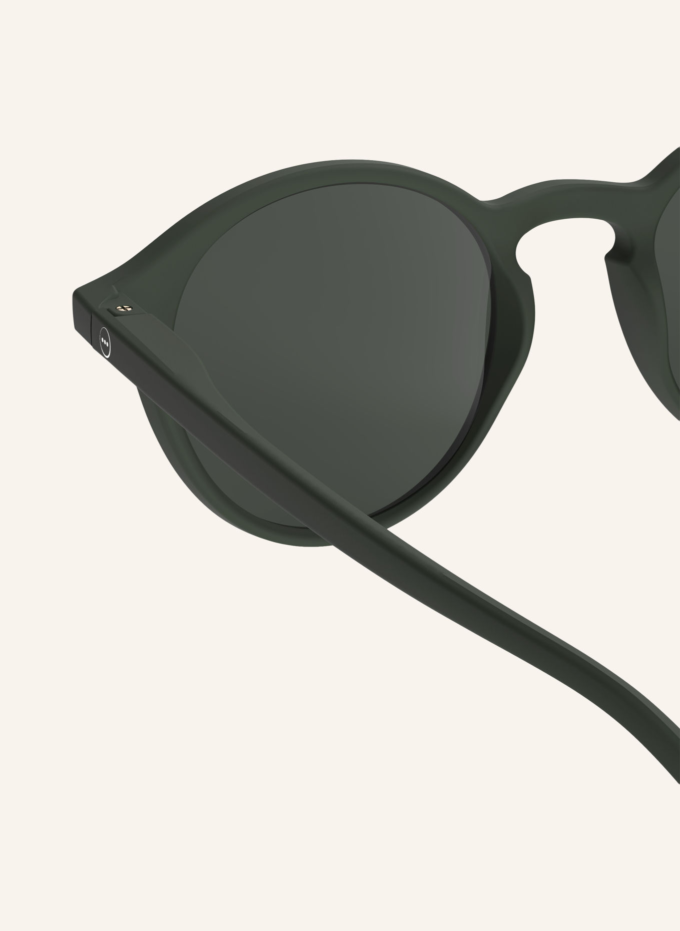 IZIPIZI Okulary przeciwsłoneczne #D: KHAKI/ SZARY