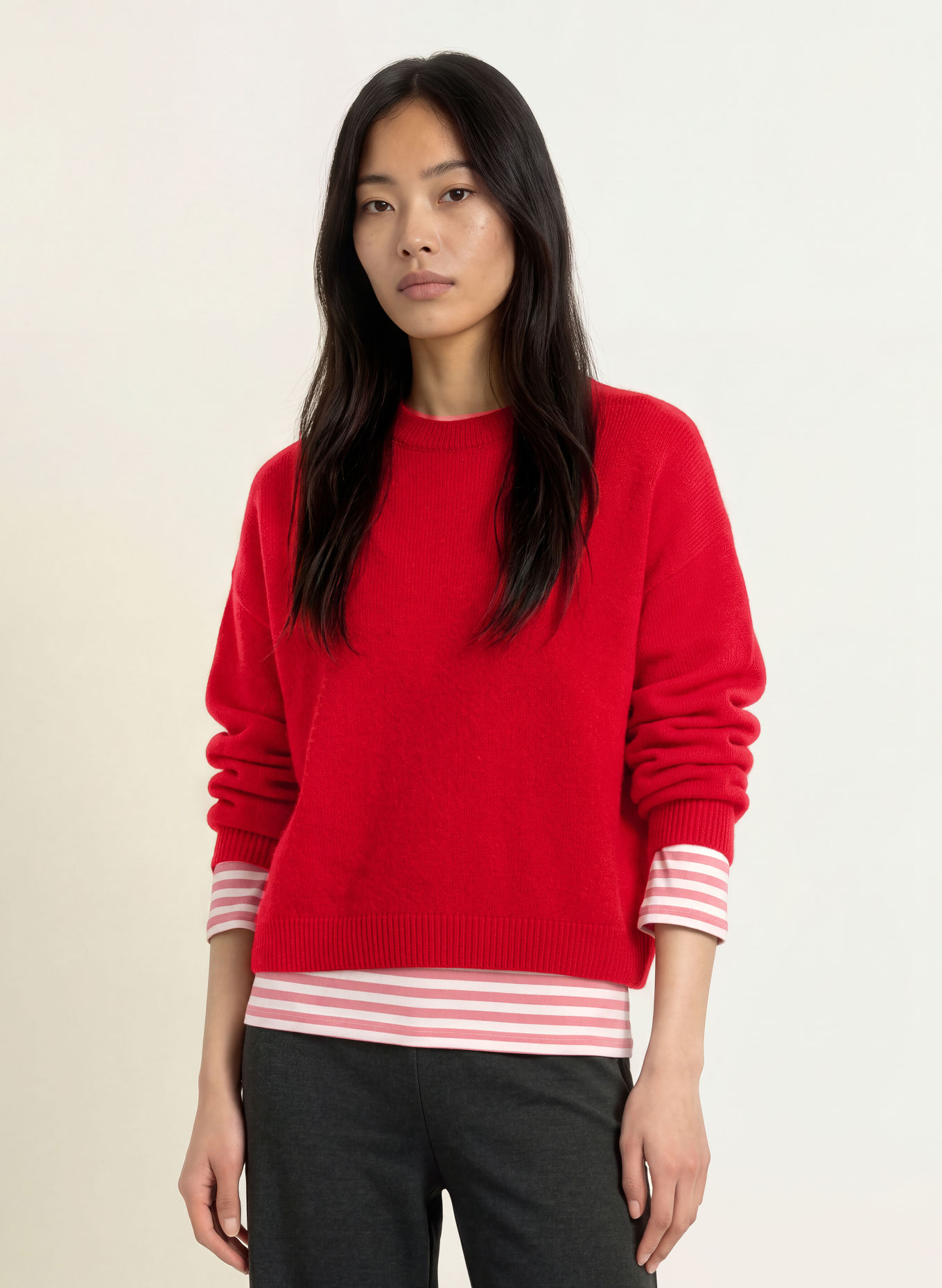 Marc O'Polo Pullover aus Merinowolle: ROT