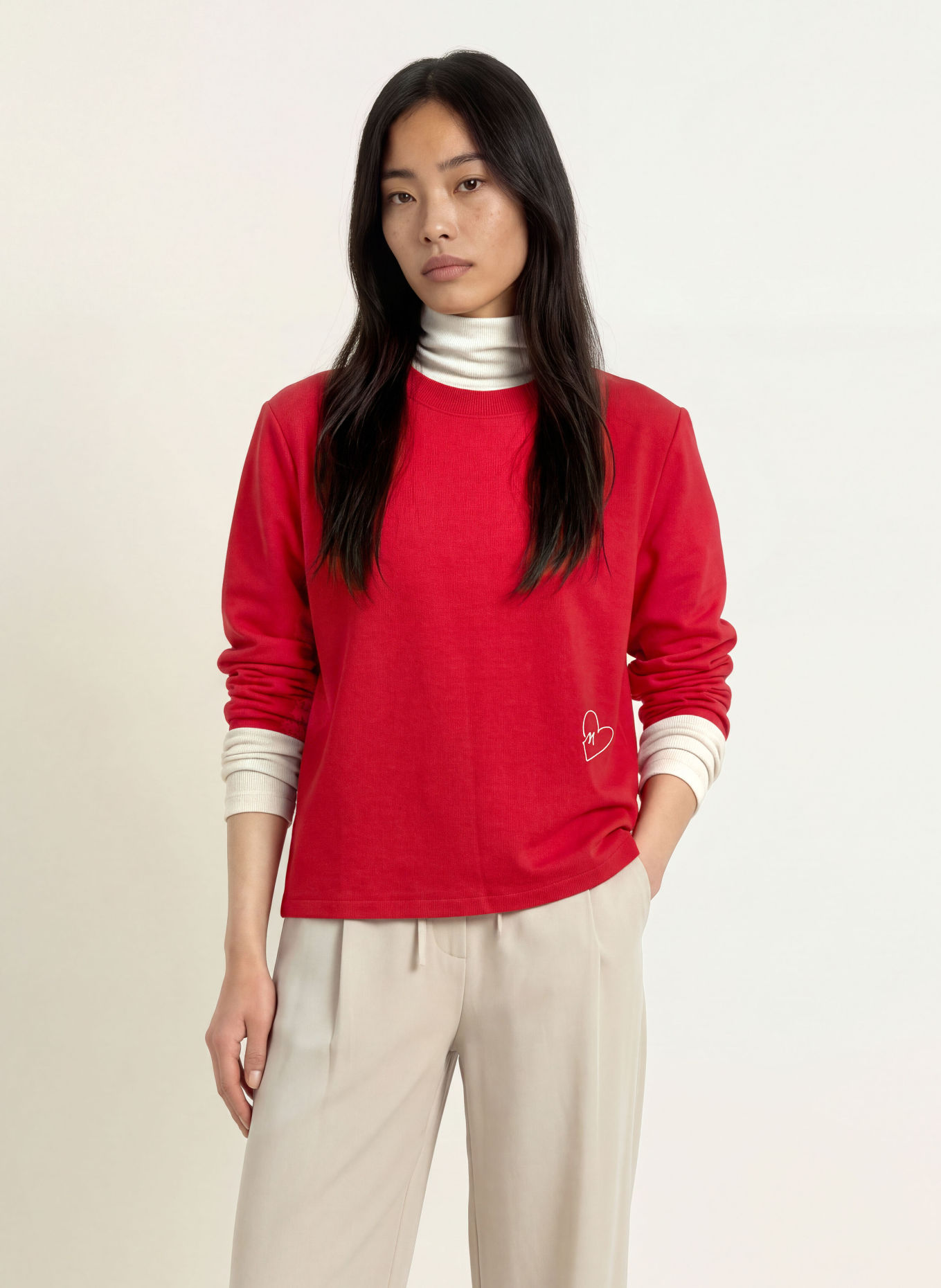 Marc O'Polo Longsleeve: ROT