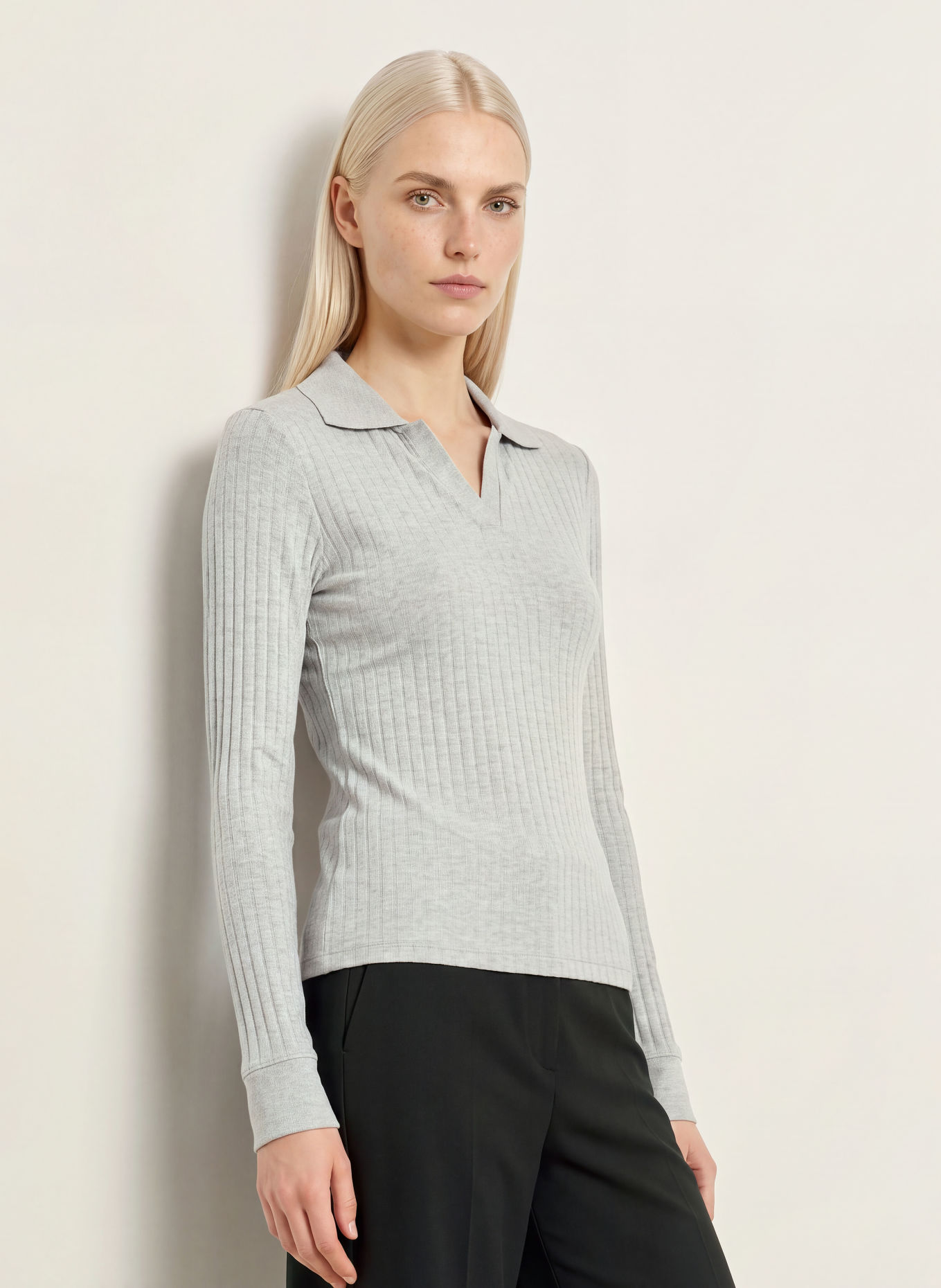 Marc O'Polo Jersey-Poloshirt: GRAU