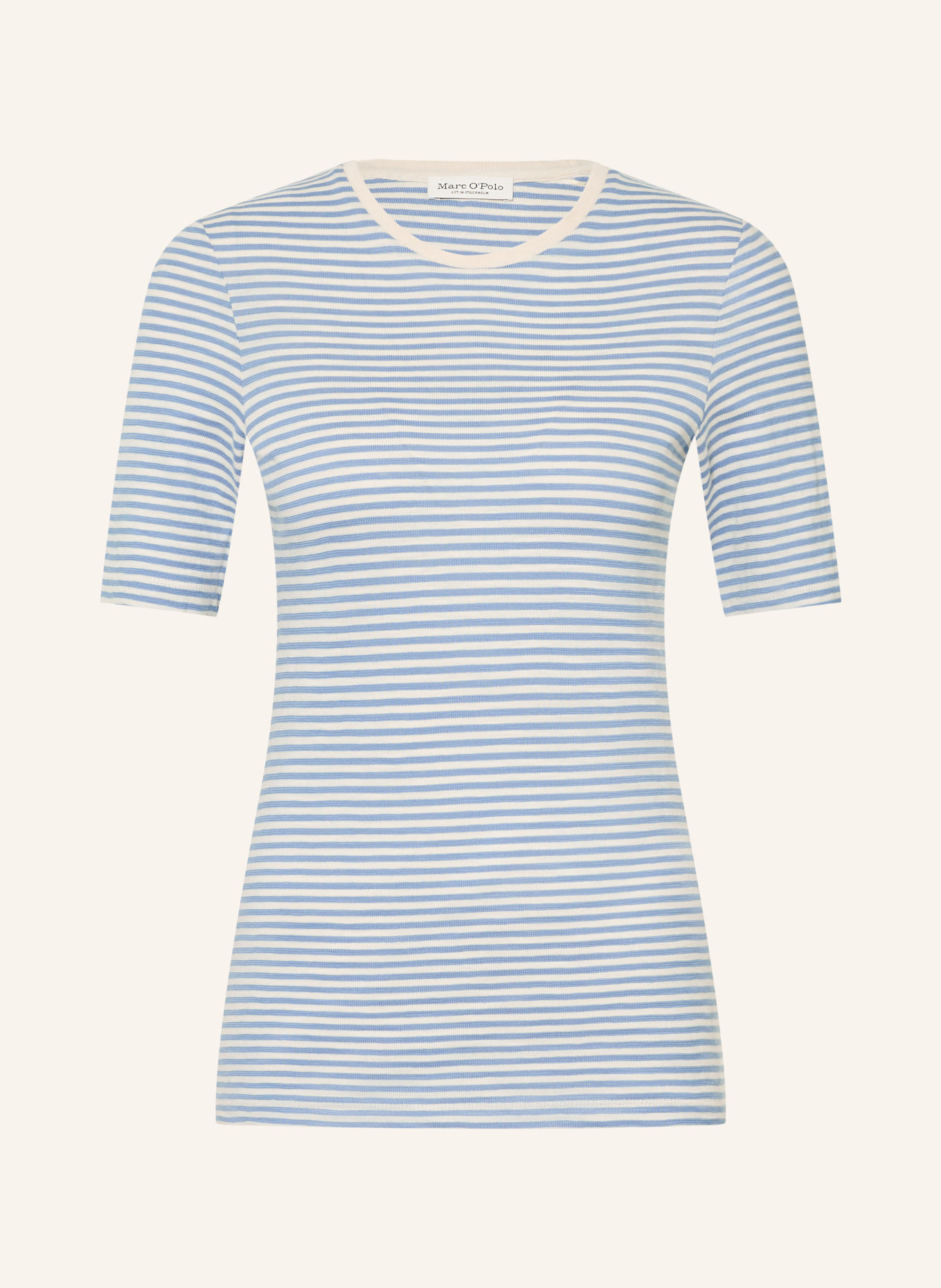 Marc O'Polo Strickshirt: CREME / BLAU