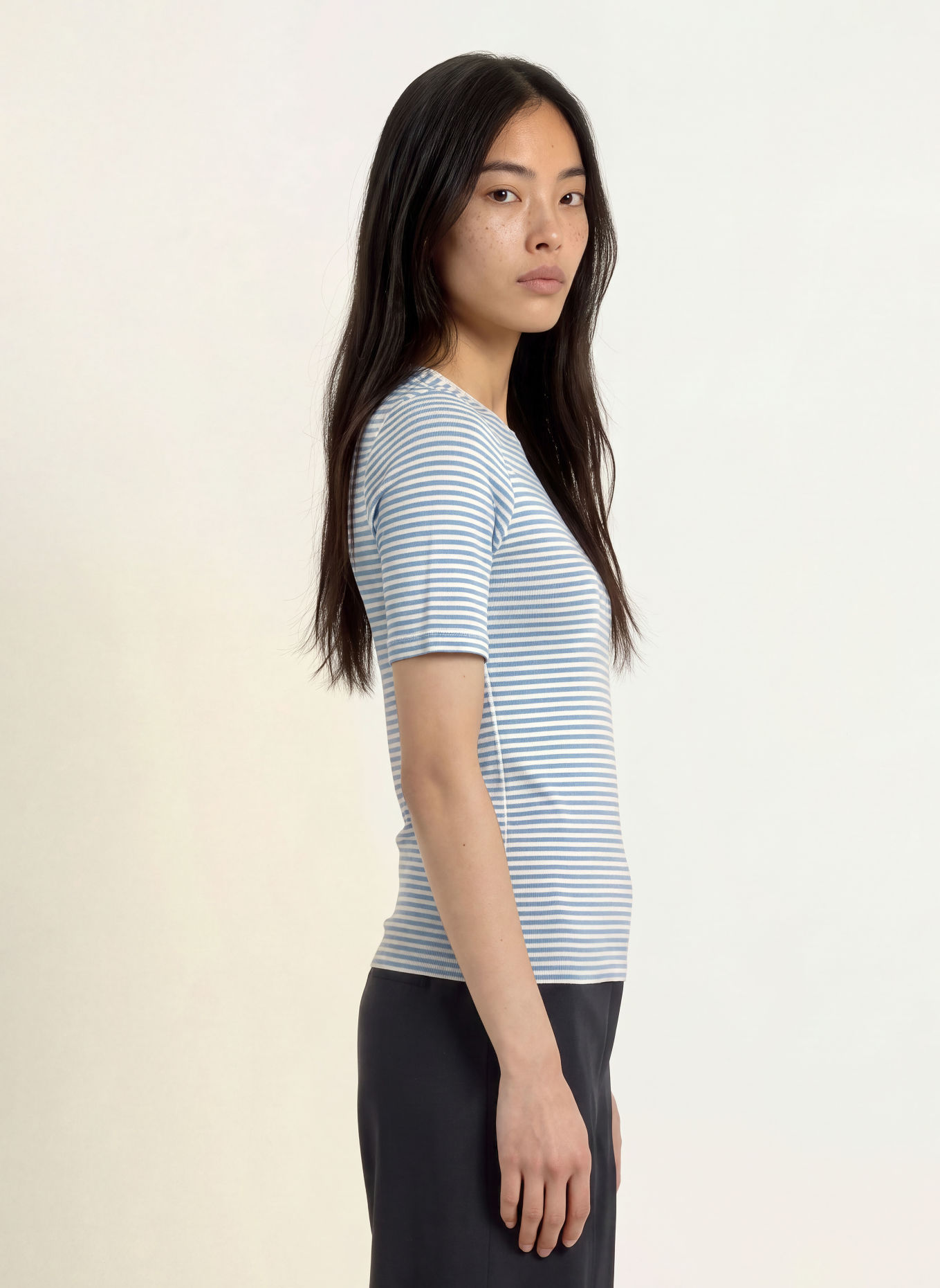 Marc O'Polo Strickshirt: CREME / BLAU