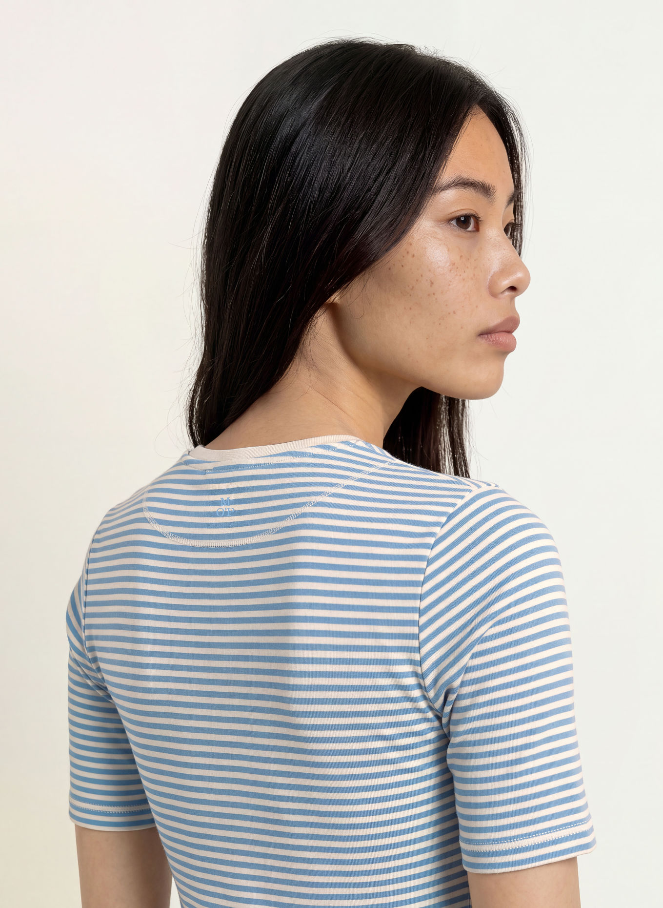 Marc O'Polo Strickshirt: CREME / BLAU
