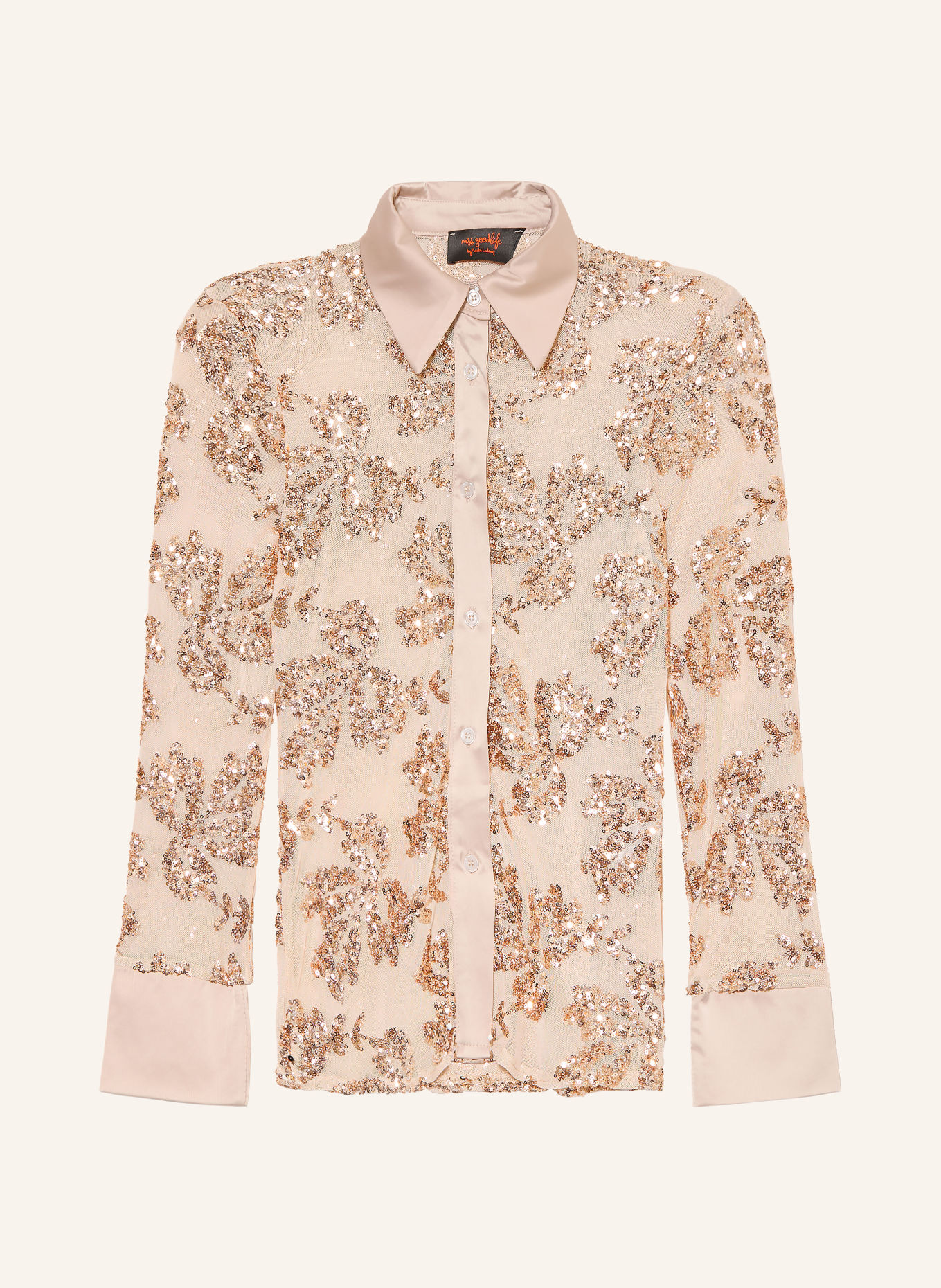 miss goodlife Skjortor i mesh med paljetter: TAUPE