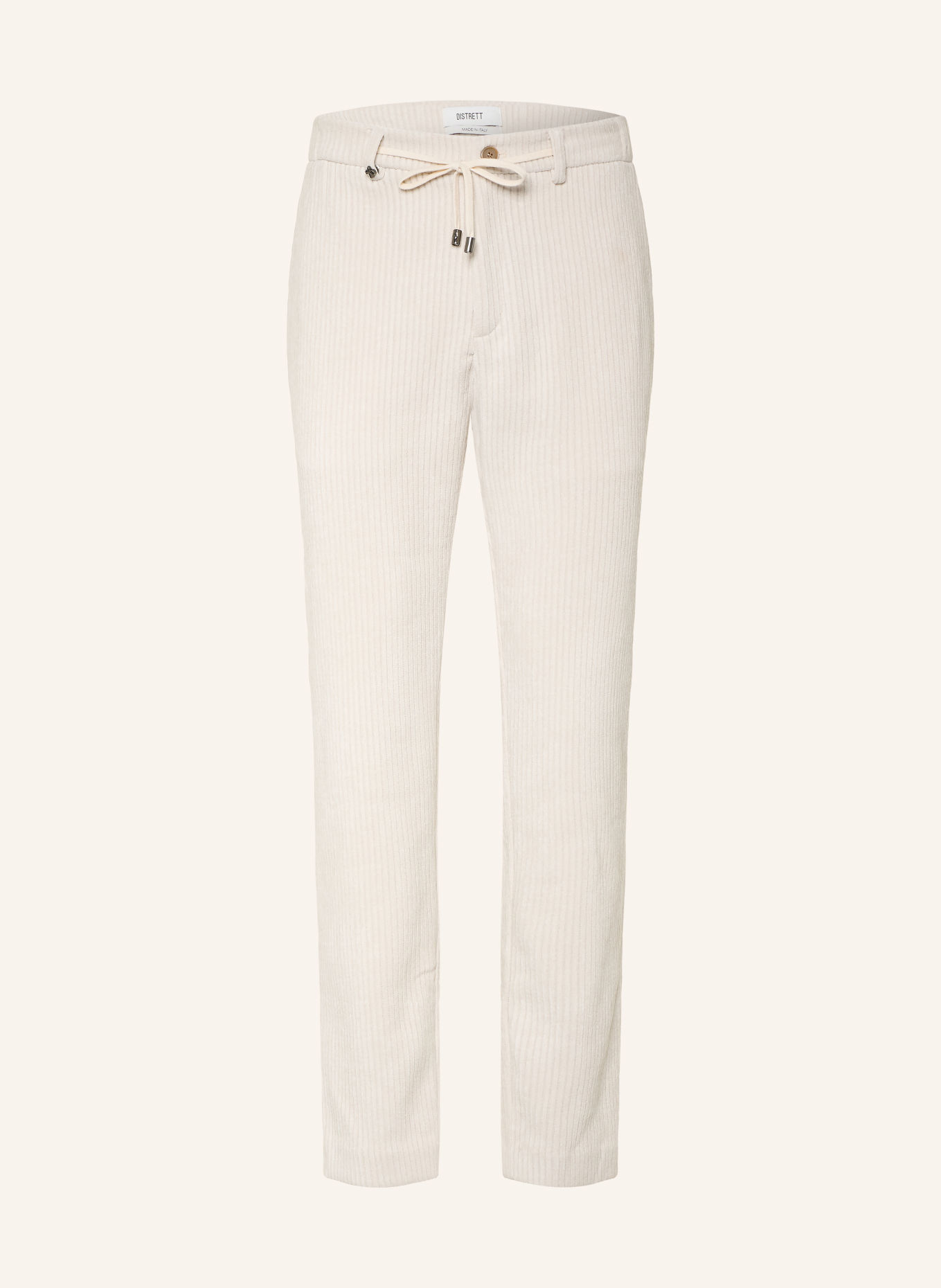 DISTRETTO 12 TORINO YORK Extra Slim Fit Cord Pants: 0013 PANNA