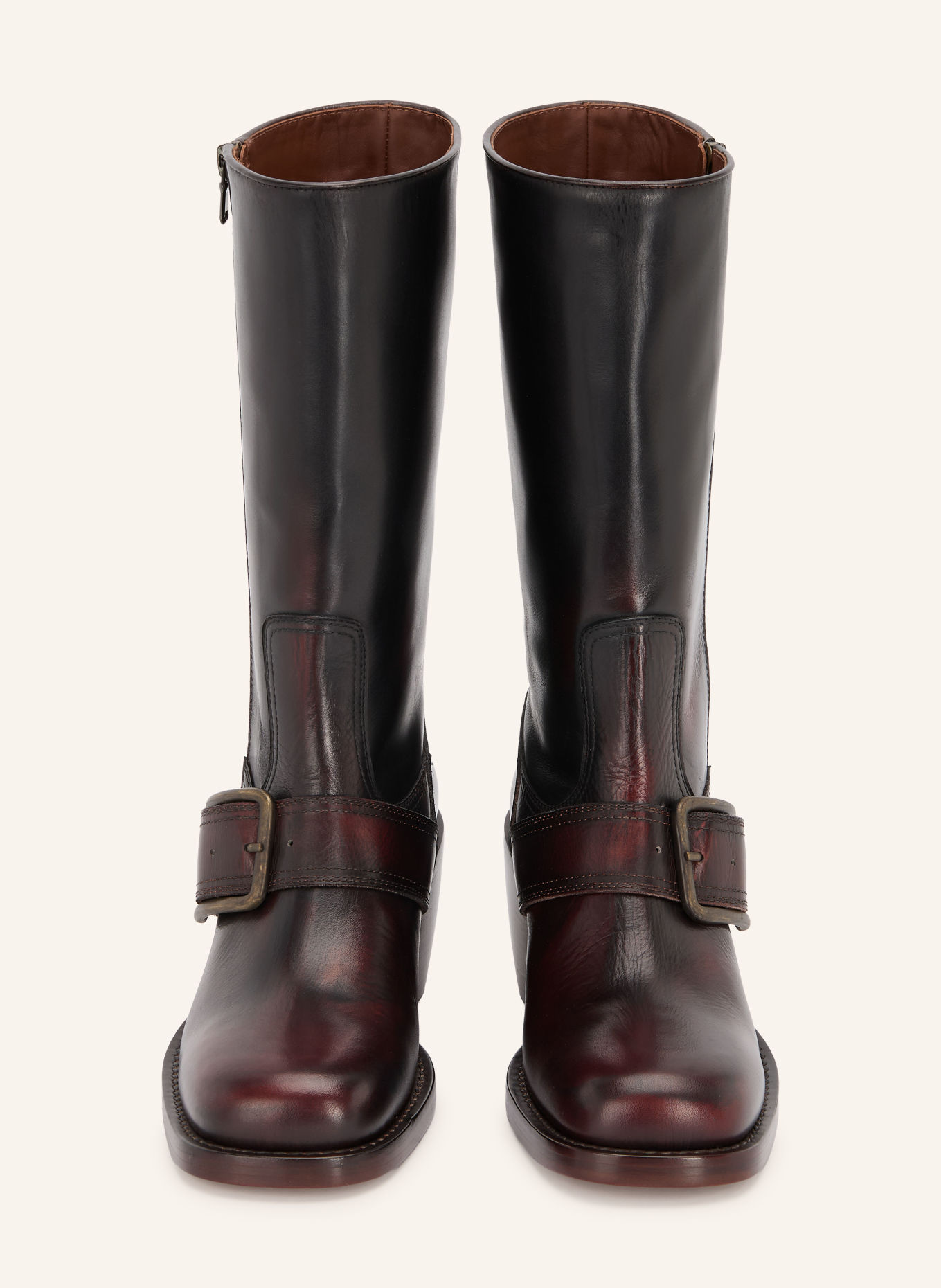 DRIES VAN NOTEN Biker Boots: DUNKELBRAUN