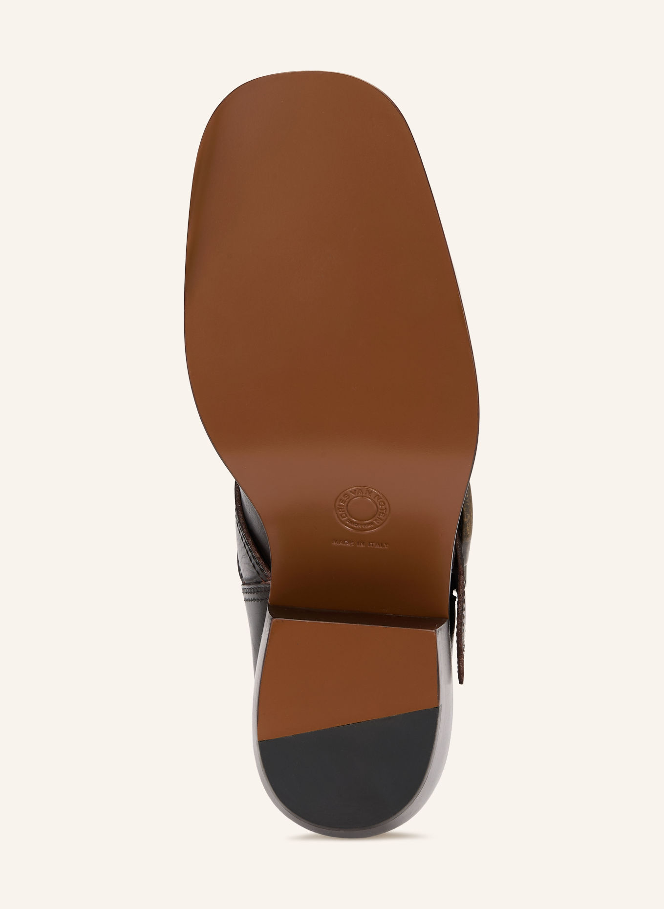 DRIES VAN NOTEN Biker Boots: DUNKELBRAUN