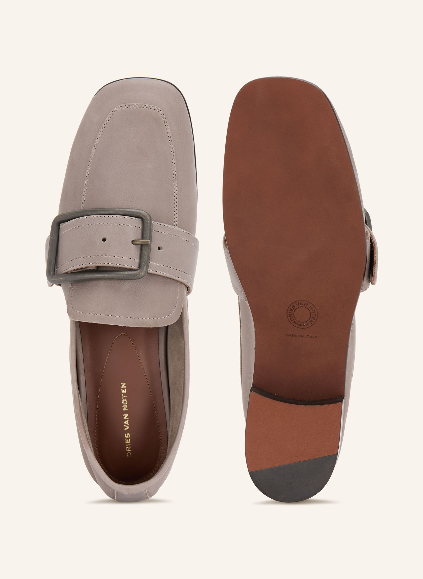 DRIES VAN NOTEN Loafer: TAUPE