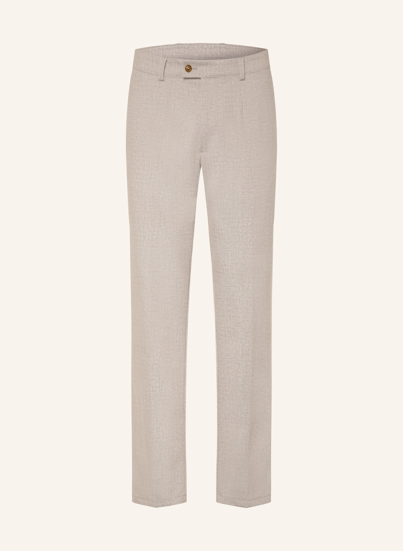 CG - CLUB of GENTS CG ORLANDO Slim Fit Jersey Suit Trousers: 22 BEIGE