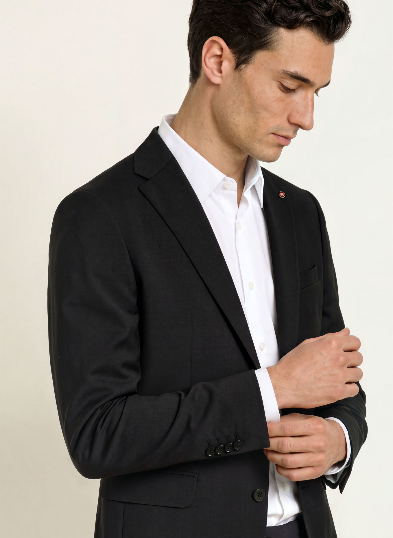 CG - CLUB of GENTS Anzugsakko CG COLVIN Slim Fit: 90 SCHWARZ