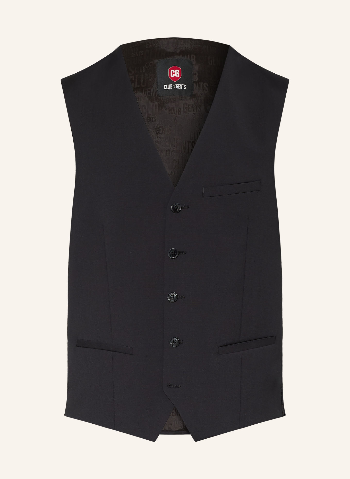 CG - CLUB of GENTS Gilet CG MORLEY Slim Fit: 90 SCHWARZ