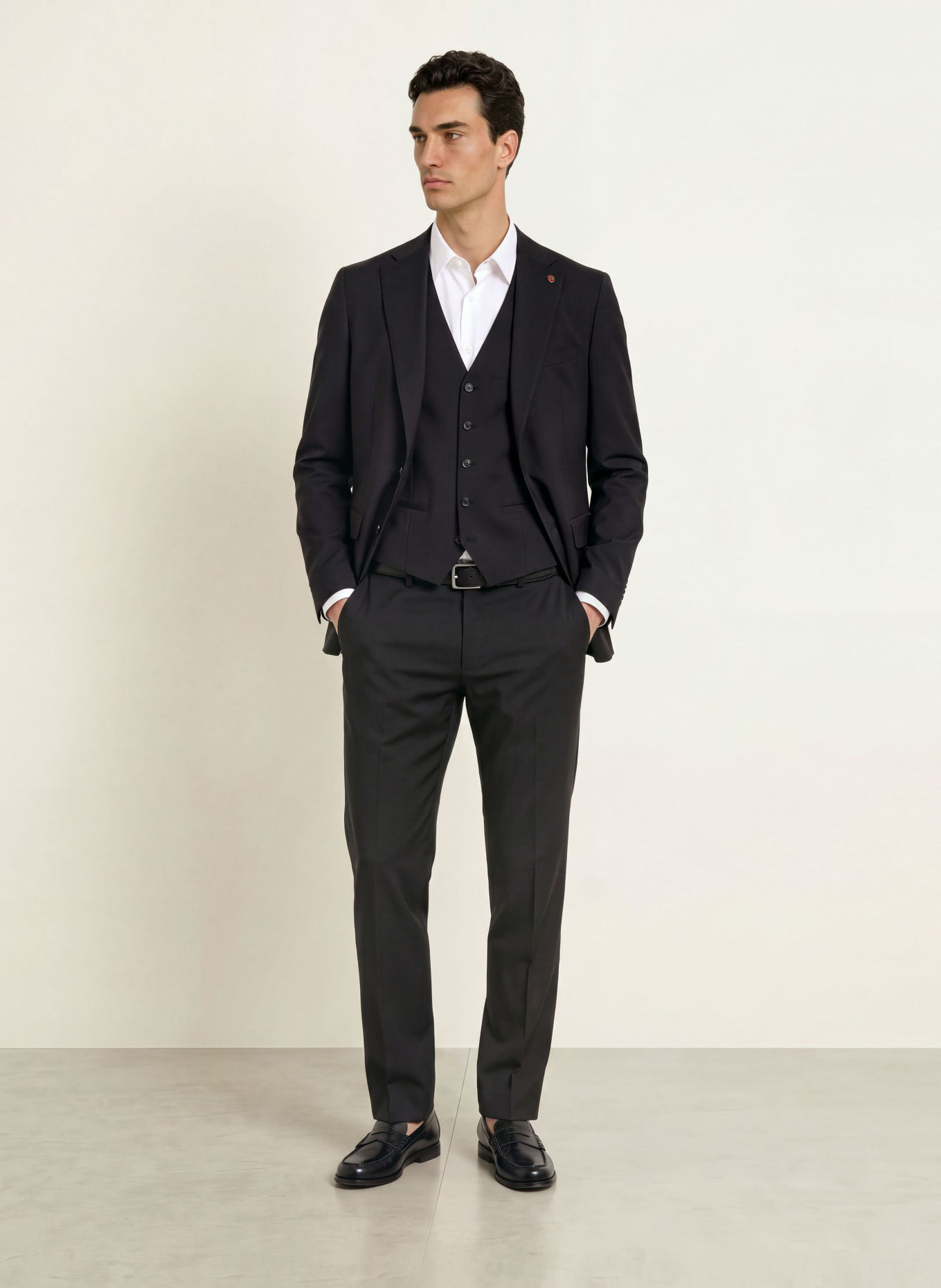 CG - CLUB of GENTS Gilet CG MORLEY Slim Fit: 90 SCHWARZ