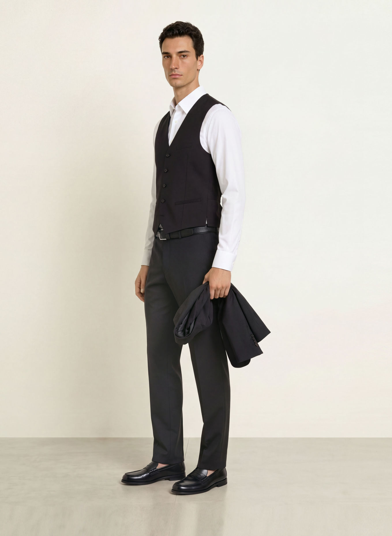 CG - CLUB of GENTS Gilet CG MORLEY Slim Fit: 90 SCHWARZ