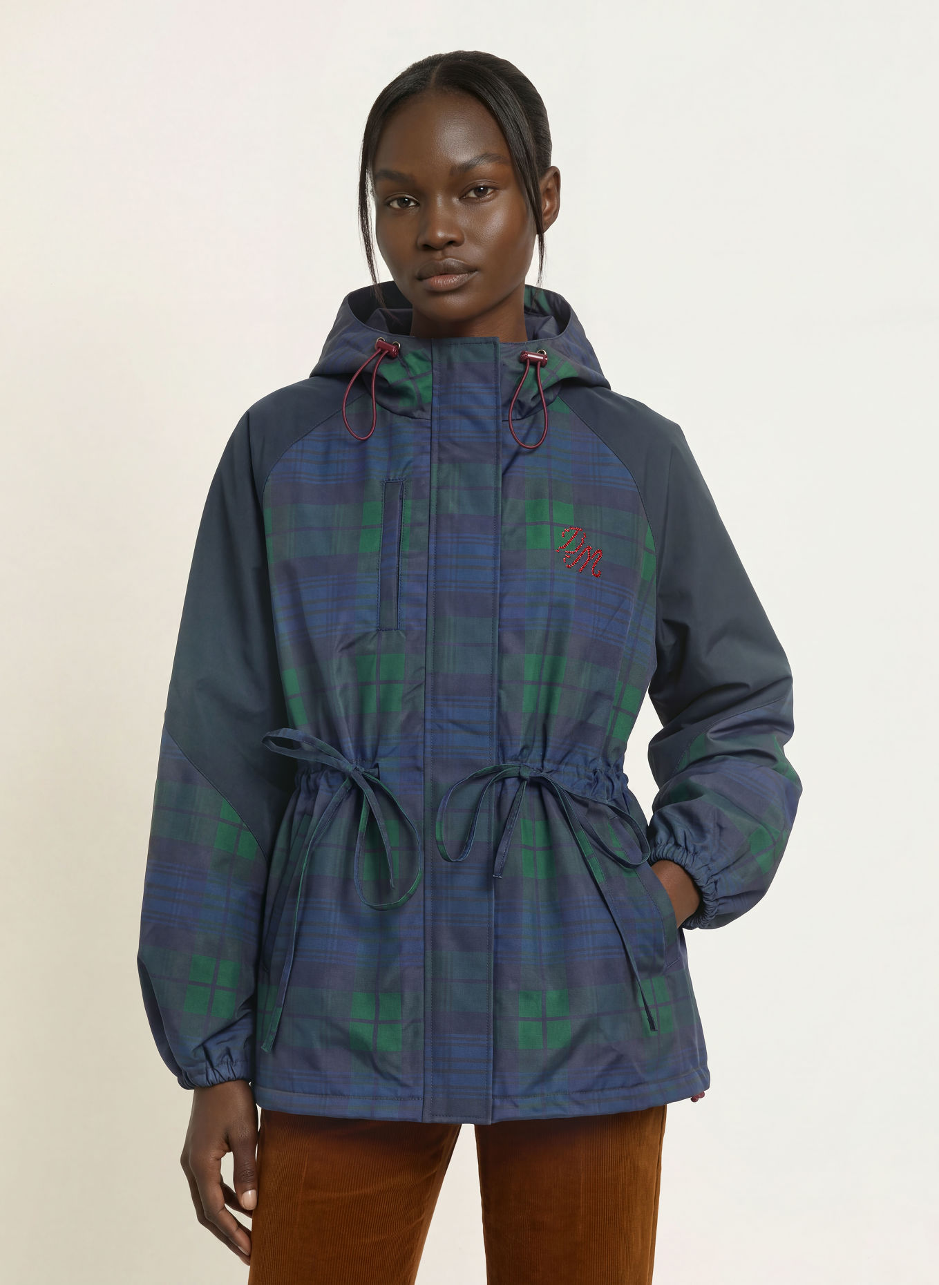 DAMSON MADDER. Jacke LIU: DUNKELBLAU / GRÜN