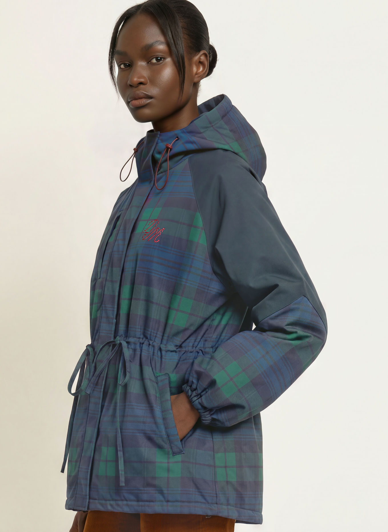 DAMSON MADDER. Jacke LIU: DUNKELBLAU / GRÜN