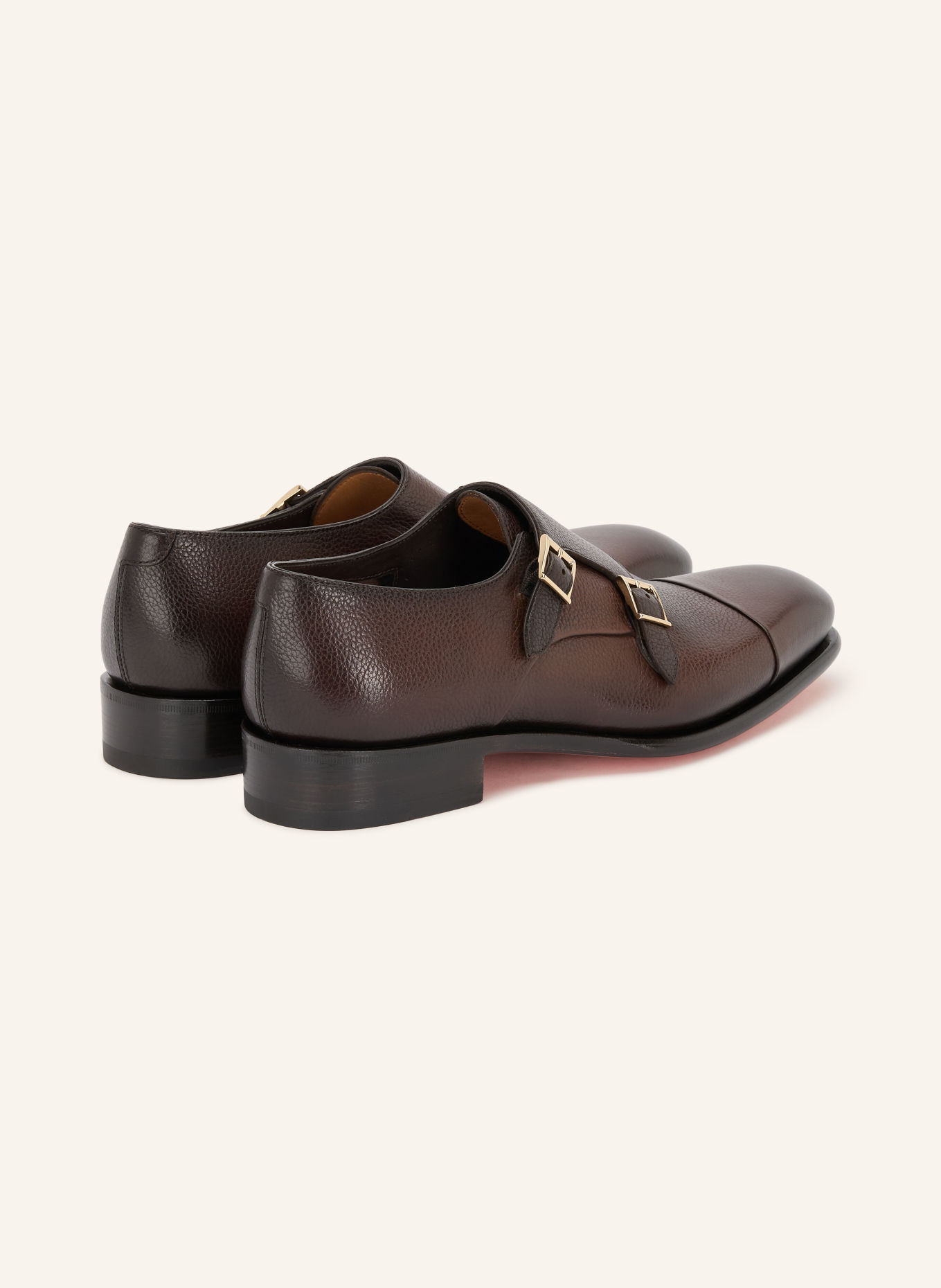 Santoni Double-Monks: TMAVĚ HNĚDÁ