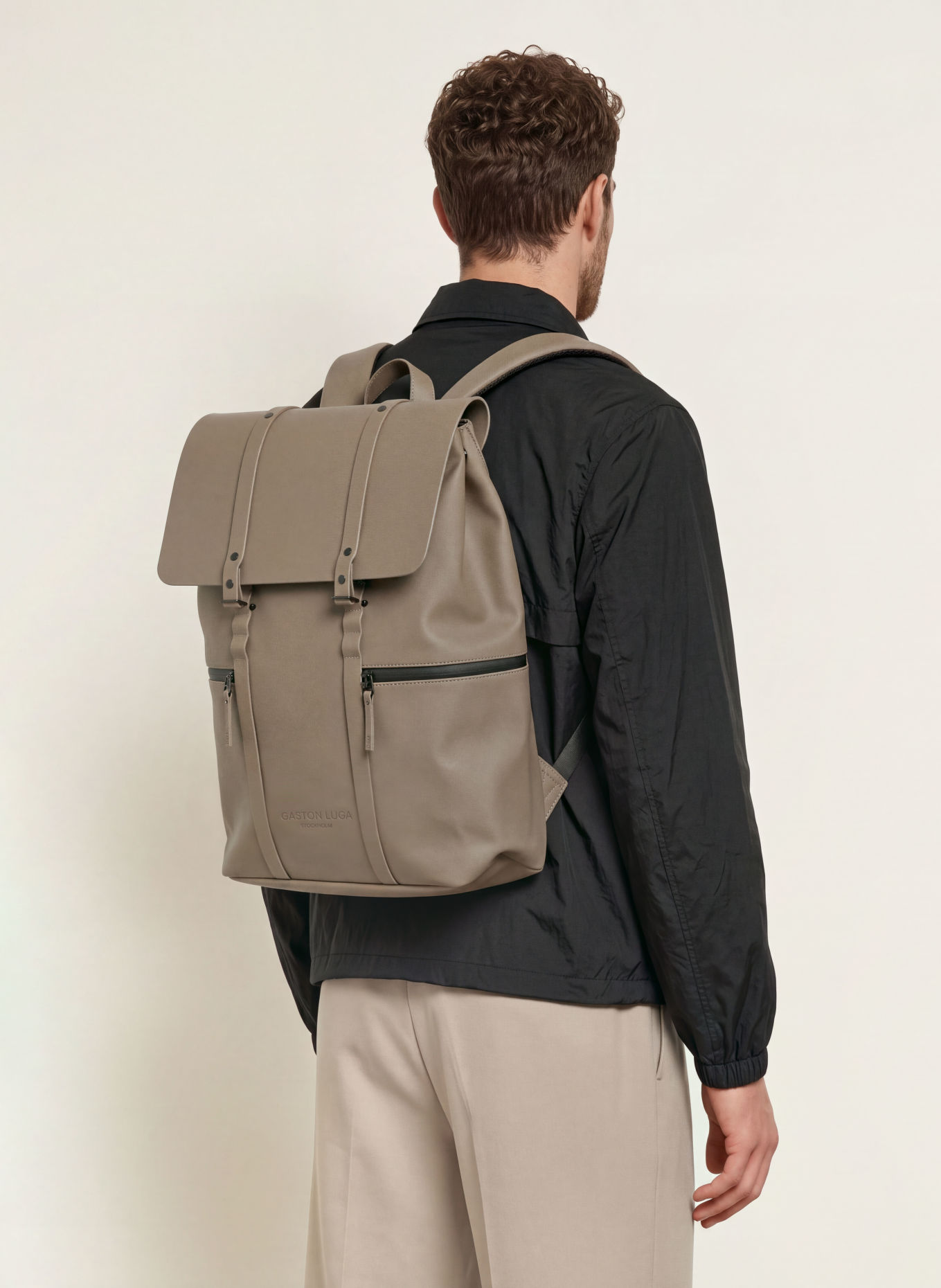GASTON LUGA SPLÄSH 20-liter Backpack with laptop compartment: BROWN / BLACK