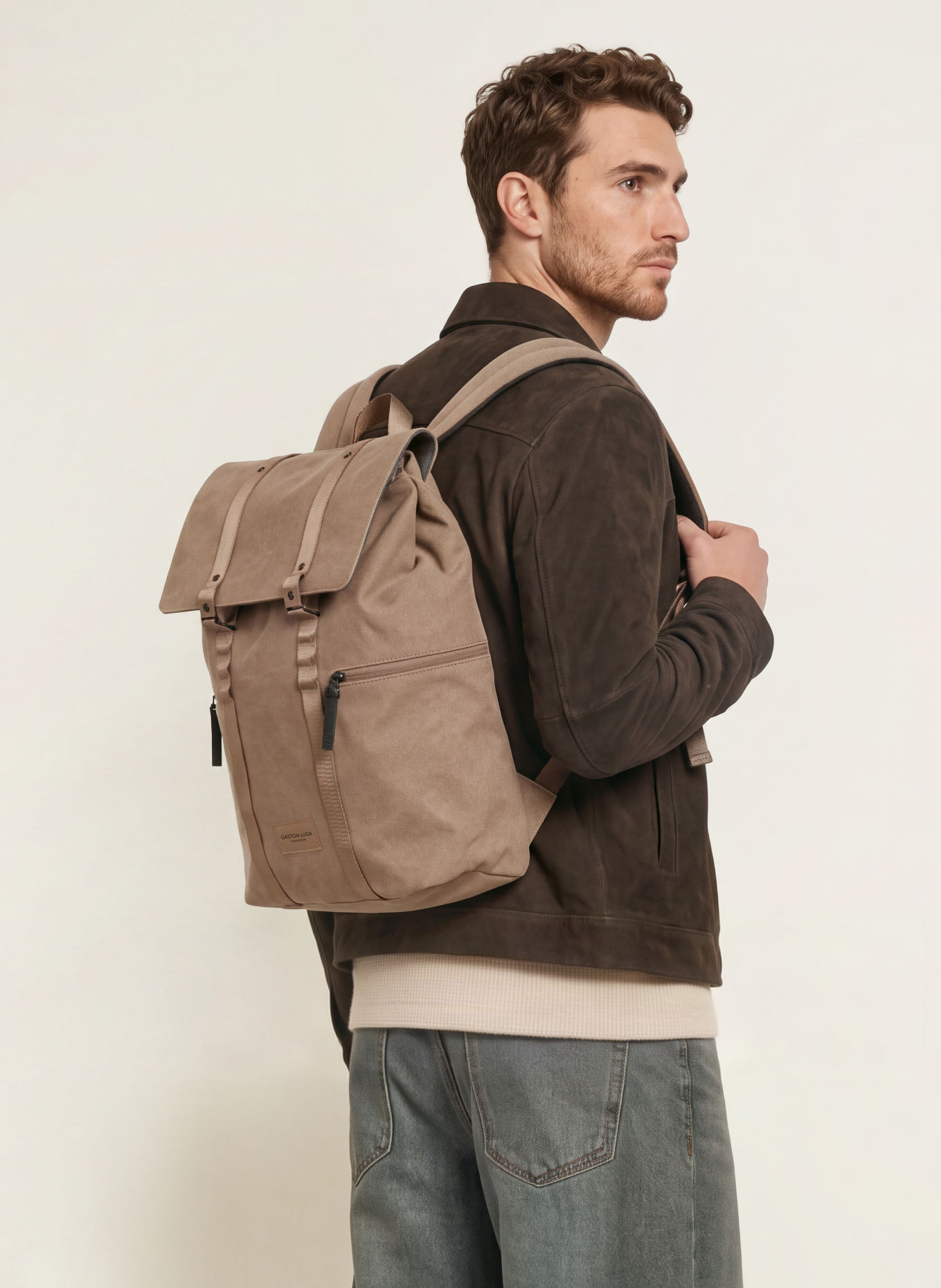 GASTON LUGA SPLÄSH 2.0 14-liter Backpack with laptop compartment: BROWN / BLACK