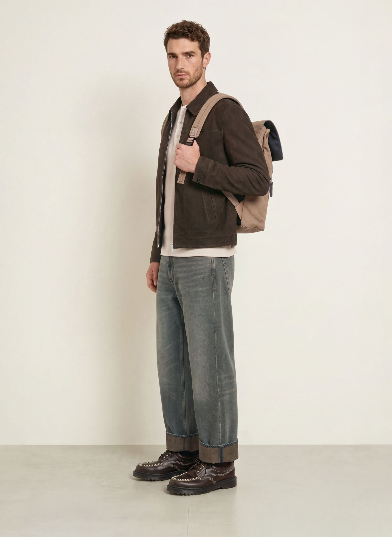 GASTON LUGA SPLÄSH 2.0 14-liter Backpack with laptop compartment: BROWN / BLACK