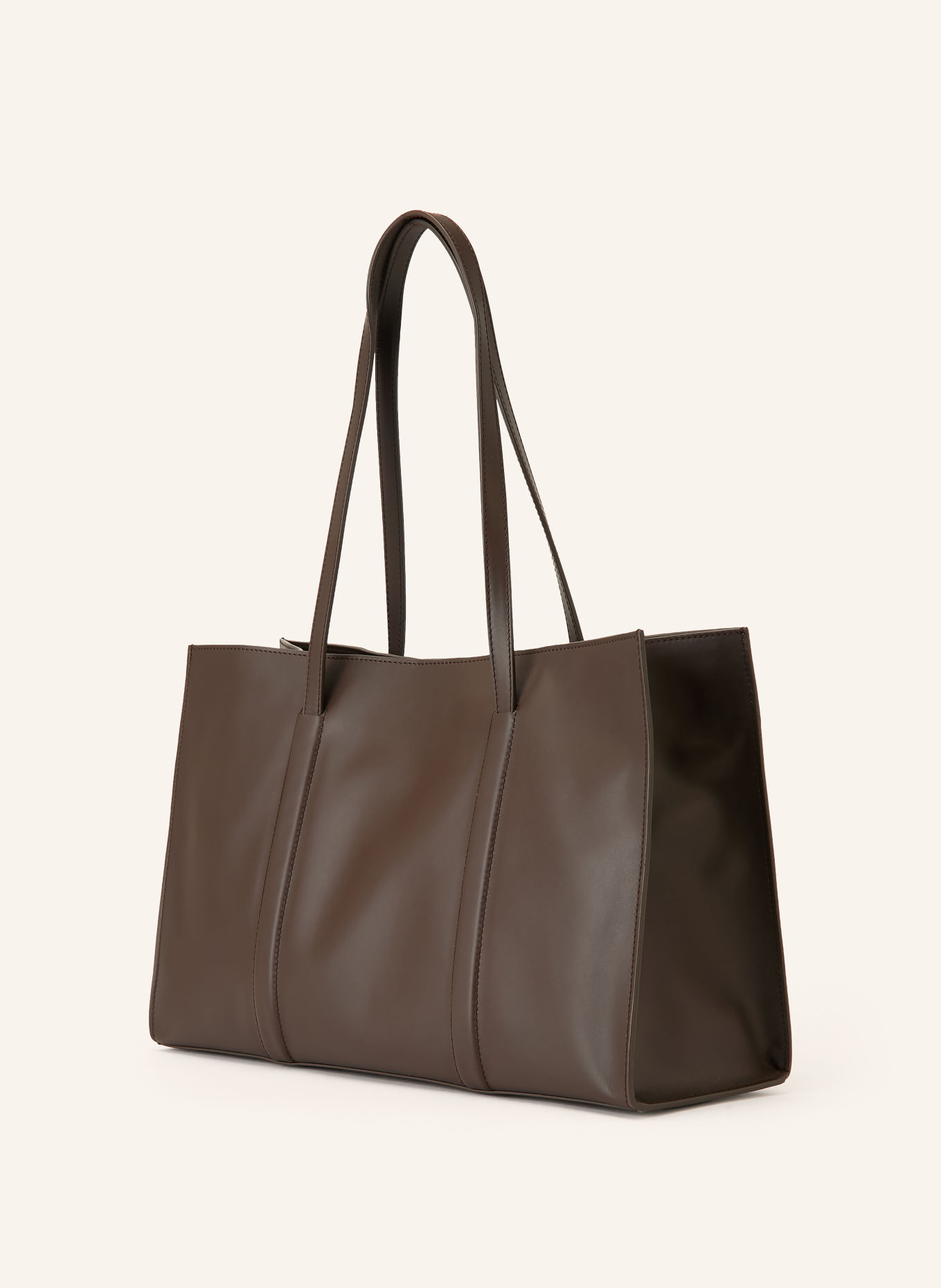 AESTHER EKME MARKET MEDIUM Shoppers Tote Bag: DARK BROWN