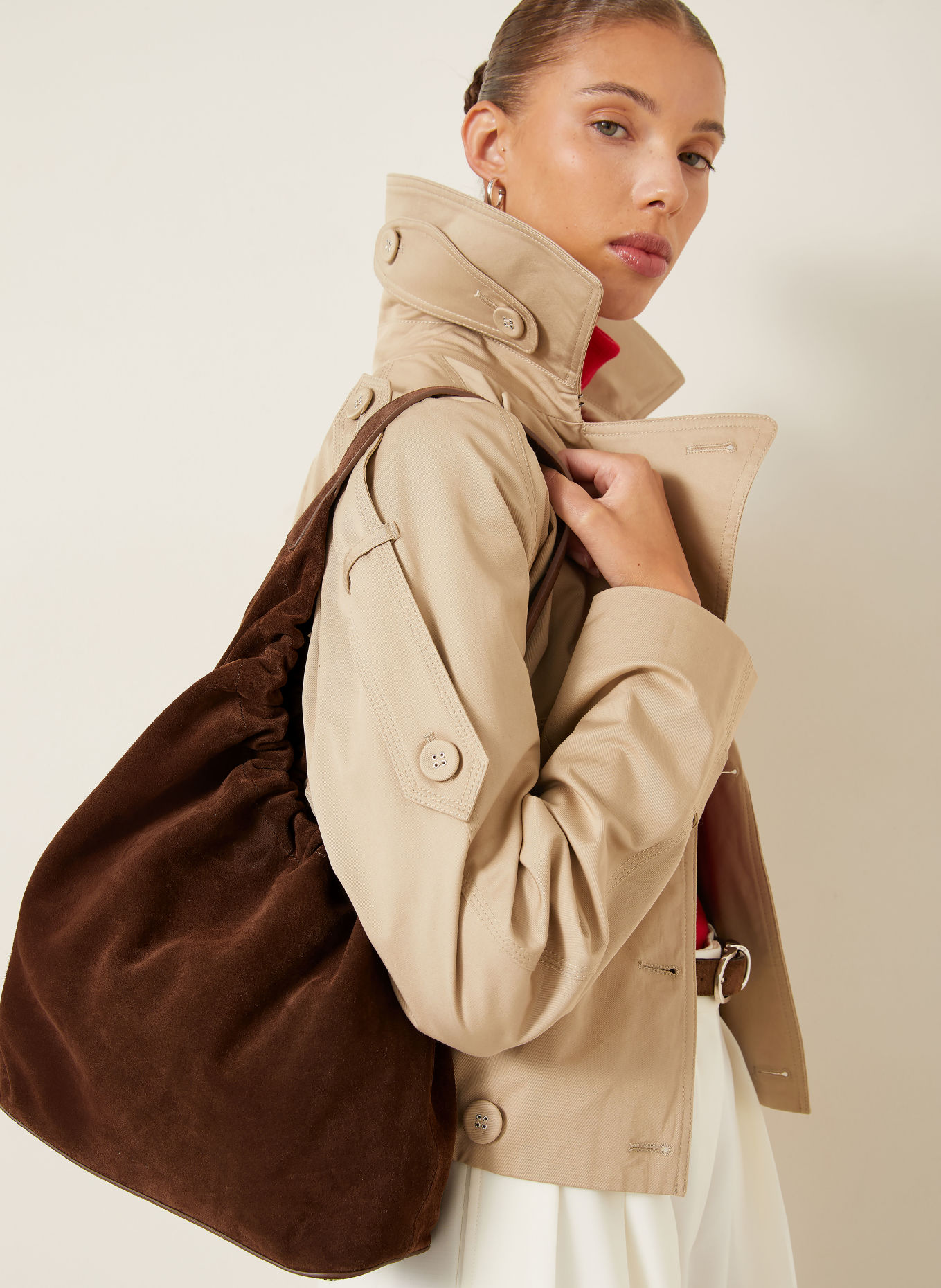 AESTHER EKME LUNE CLOUD MEDIUM Shoppers: DARK BROWN