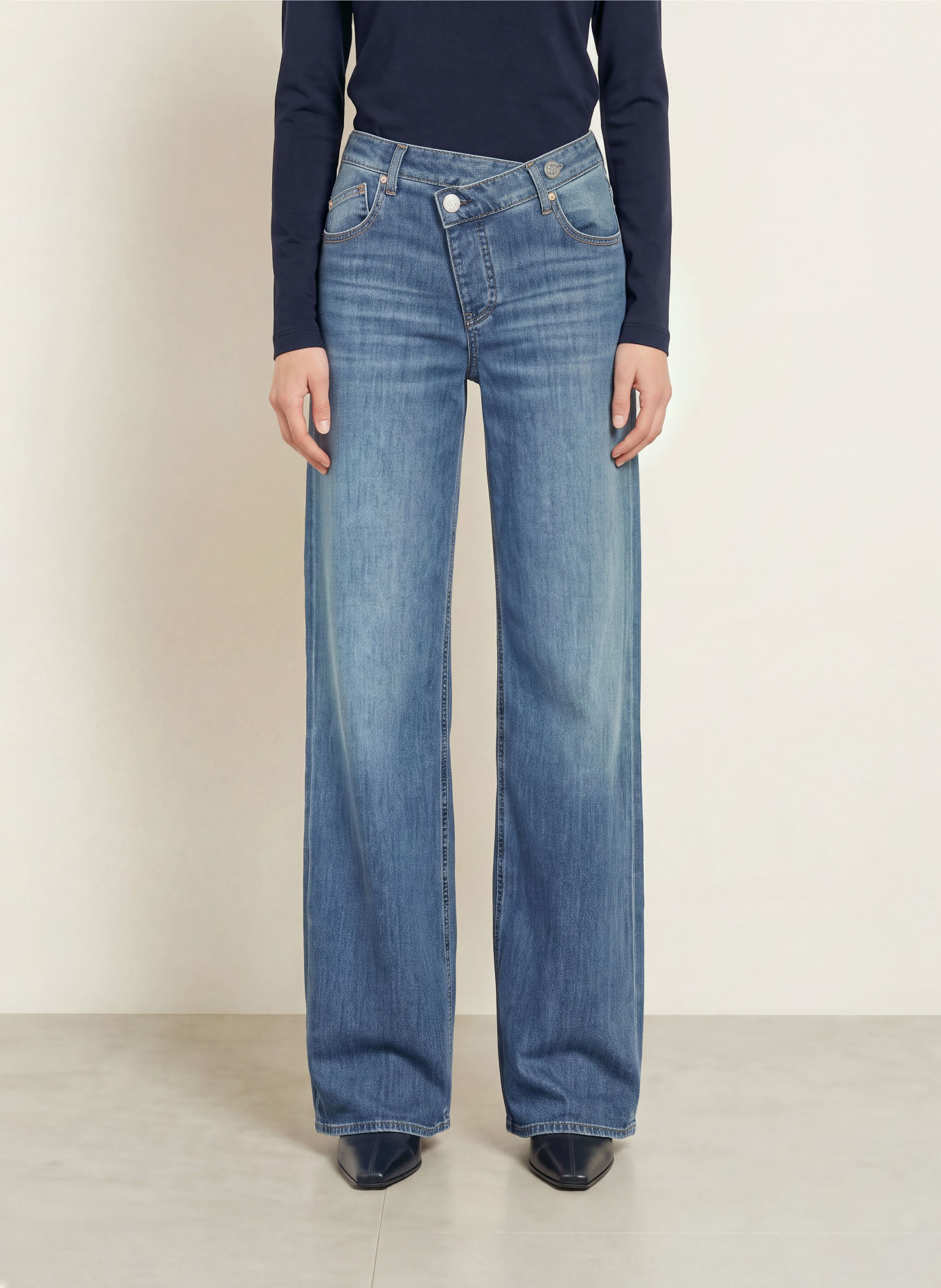 Herrlicher Flared jeans MÄZE: 032 navy blue