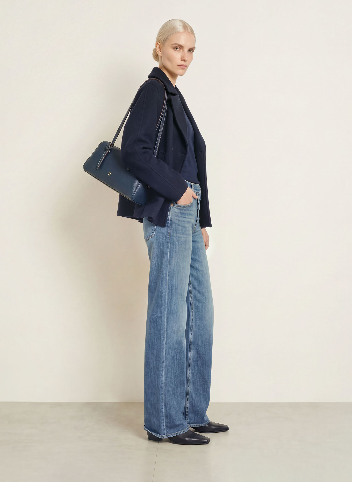 Herrlicher Flared jeans MÄZE: 032 navy blue