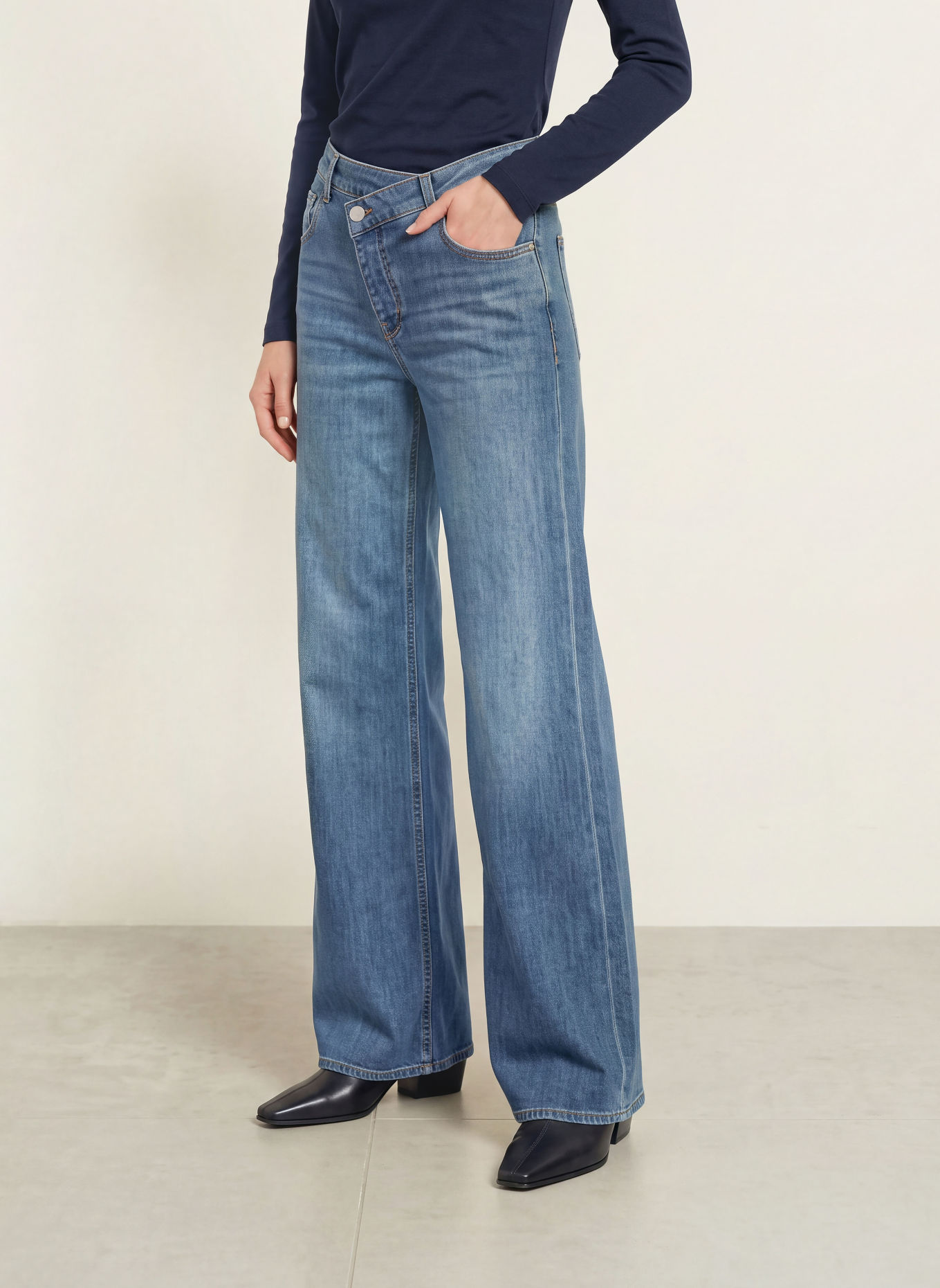 Herrlicher Flared jeans MÄZE: 032 navy blue