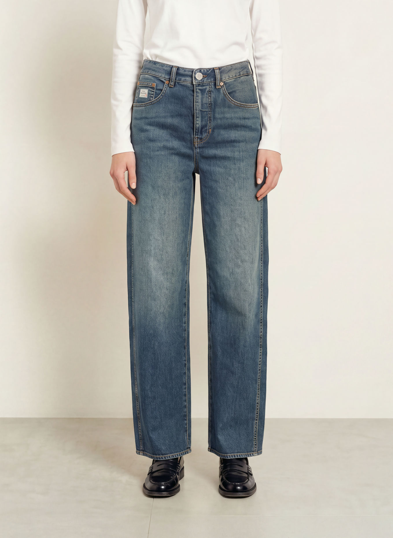 Herrlicher MARLOW Barrel-leg jeans: 1002 amber naval