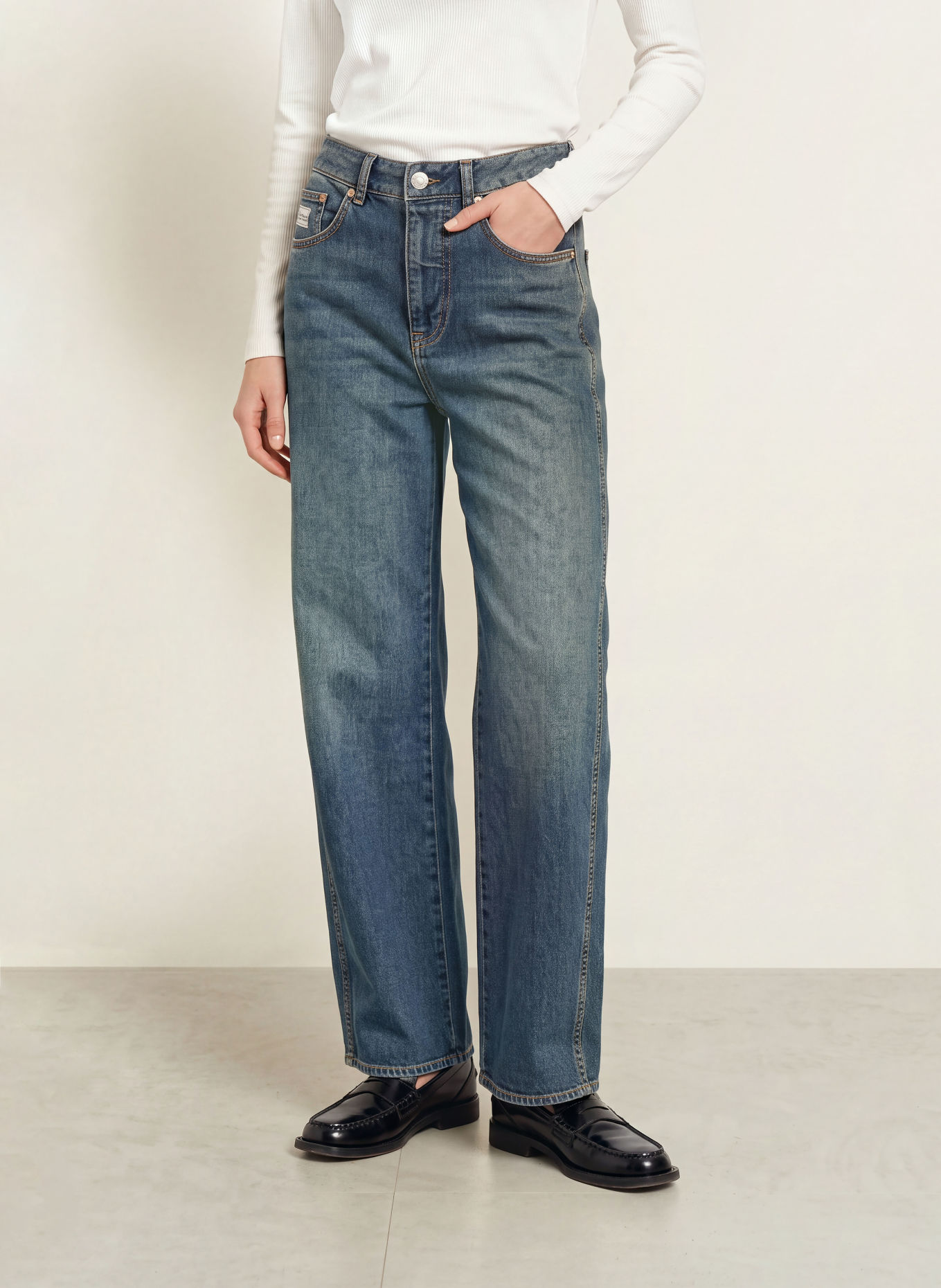 Herrlicher MARLOW Barrel-leg jeans: 1002 amber naval