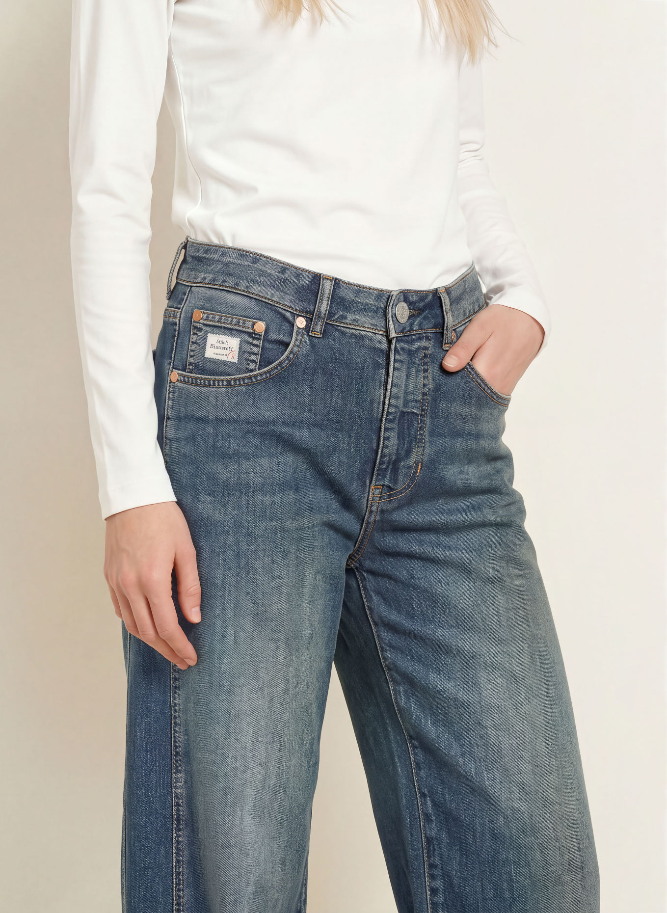 Herrlicher MARLOW Barrel-leg jeans: 1002 amber naval