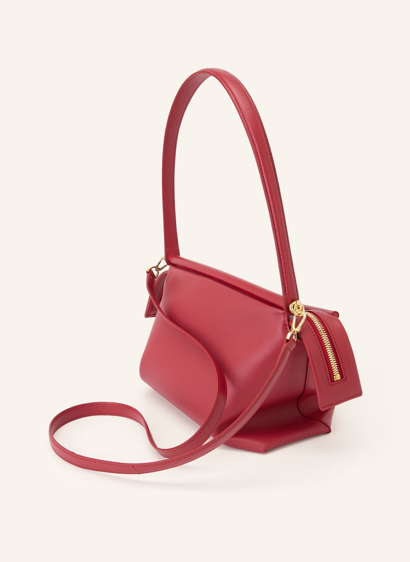 LOEWE Sac épaule WHISKER SMALL: ROUGE / OR