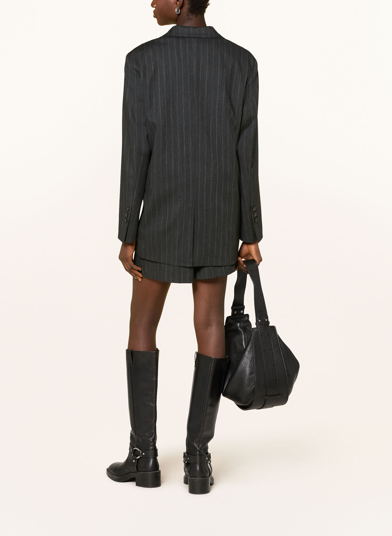 Marc O'Polo Long blazer: DARK GRAY / LIGHT GRAY