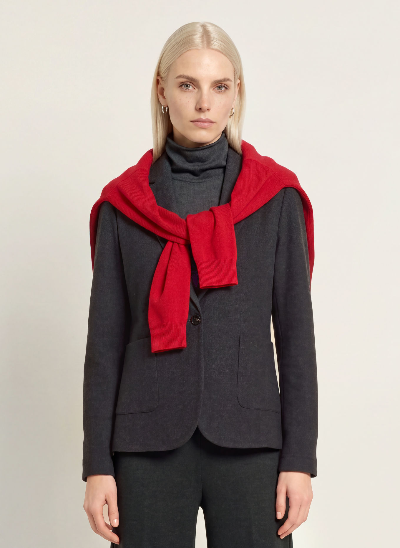 Marc O'Polo Blazer en jersey: GRIS FONCÉ