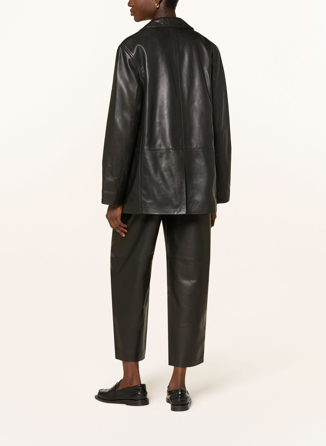 Marc O'Polo Leather pants: BLACK