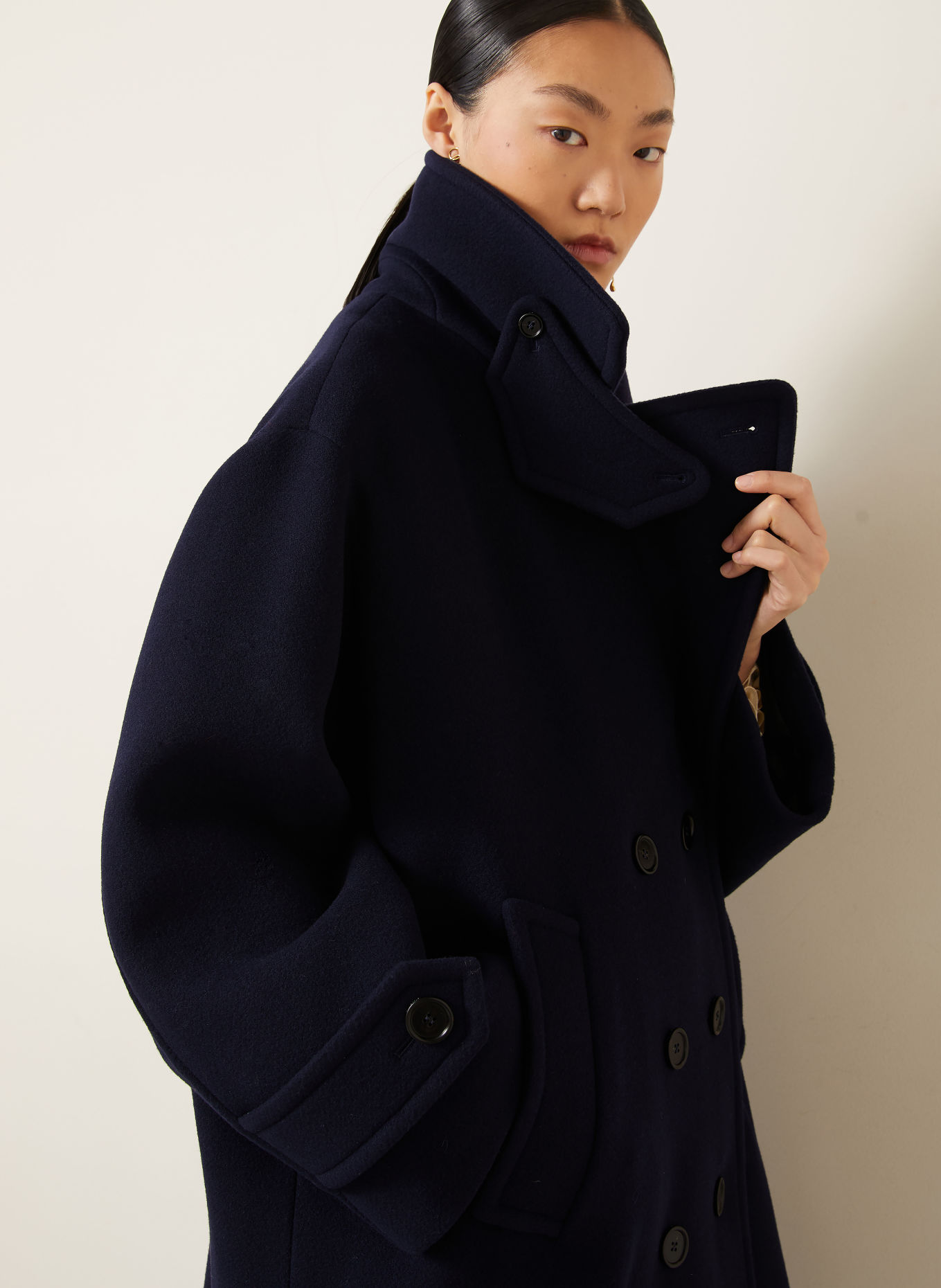 Chloé Cabanmantel: DUNKELBLAU