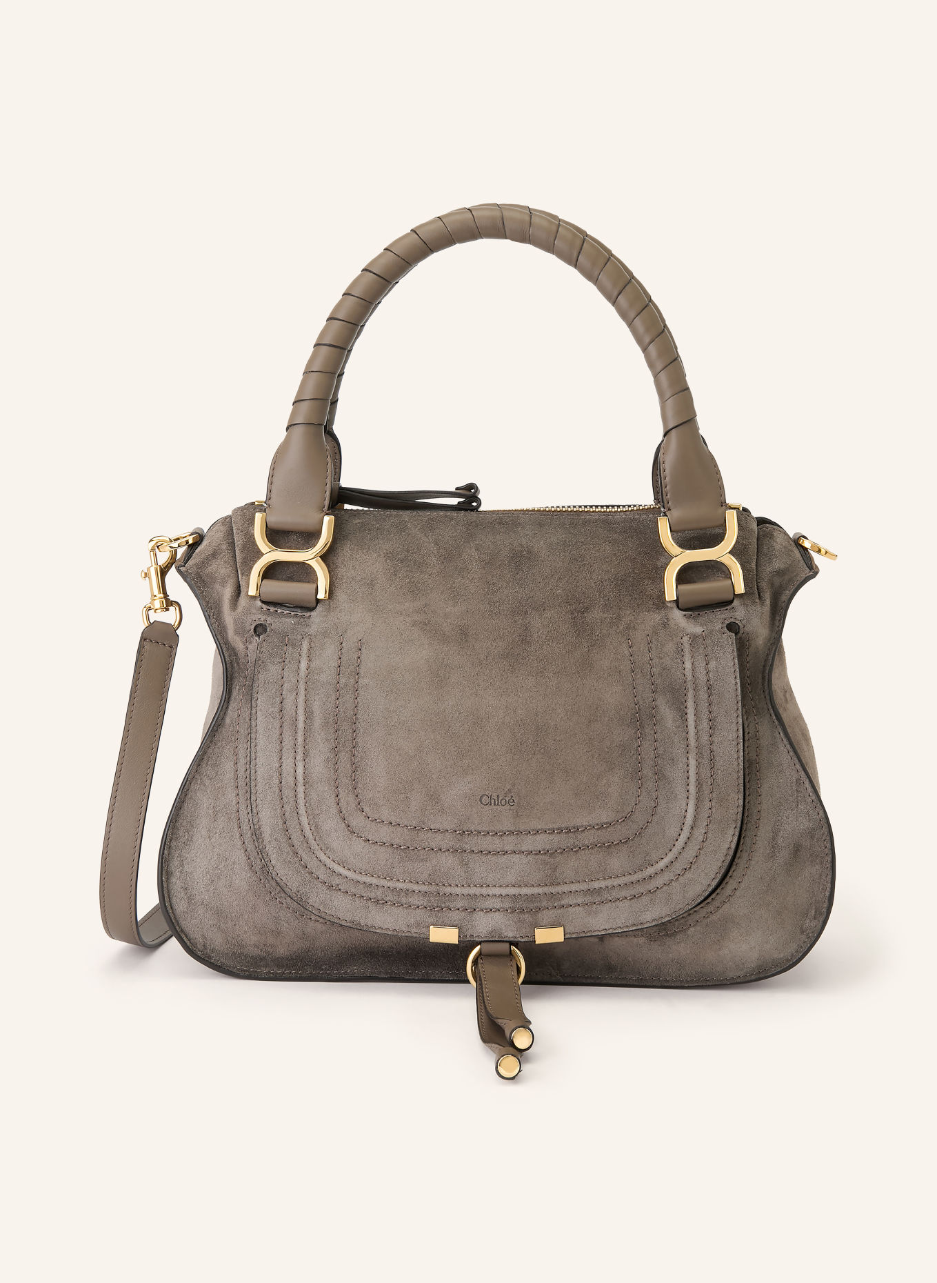 Chloé Handtasche MARCIE MEDIUM: 031 Nickel Grey