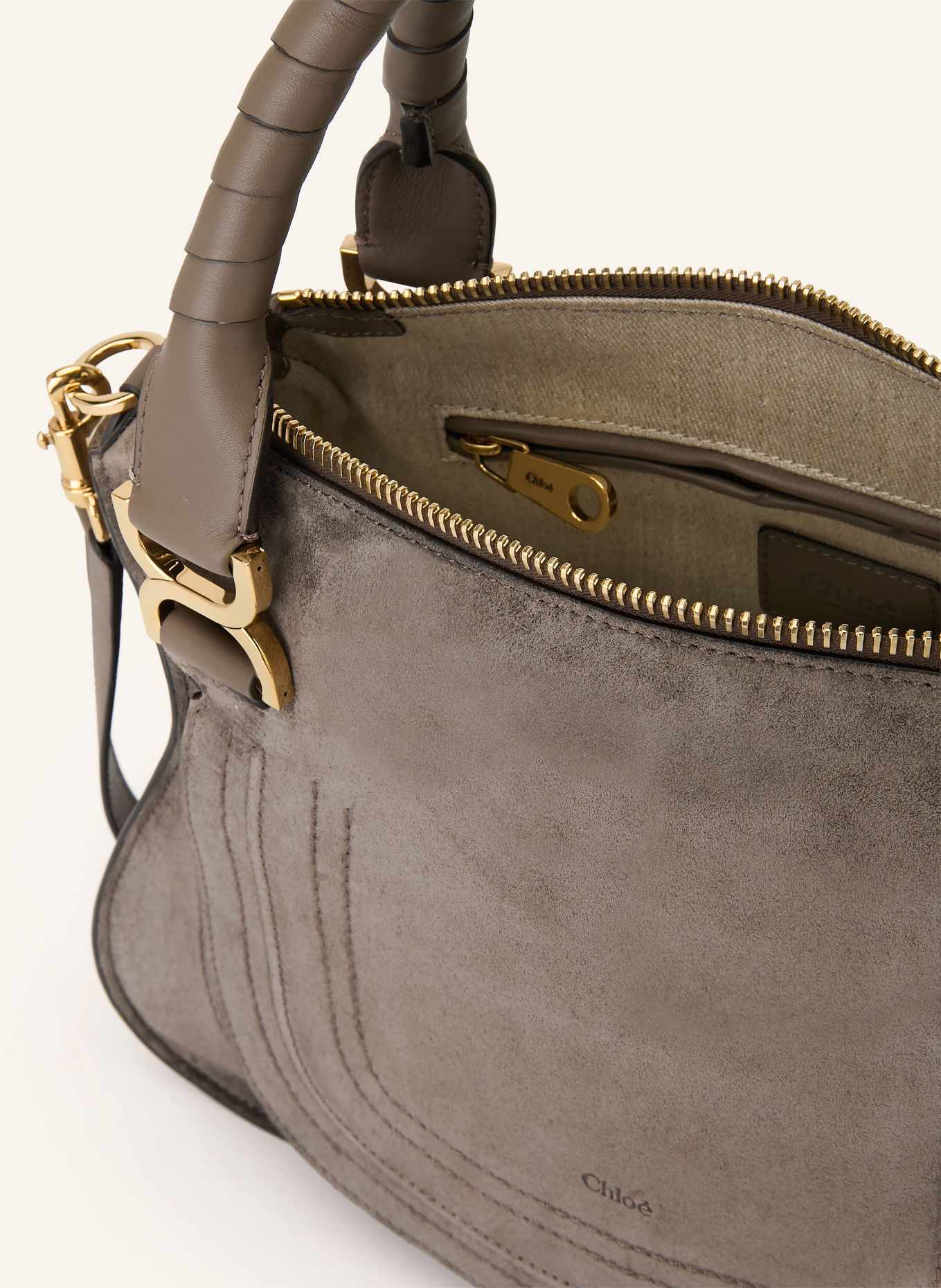 Chloé Handtasche MARCIE MEDIUM: 031 Nickel Grey