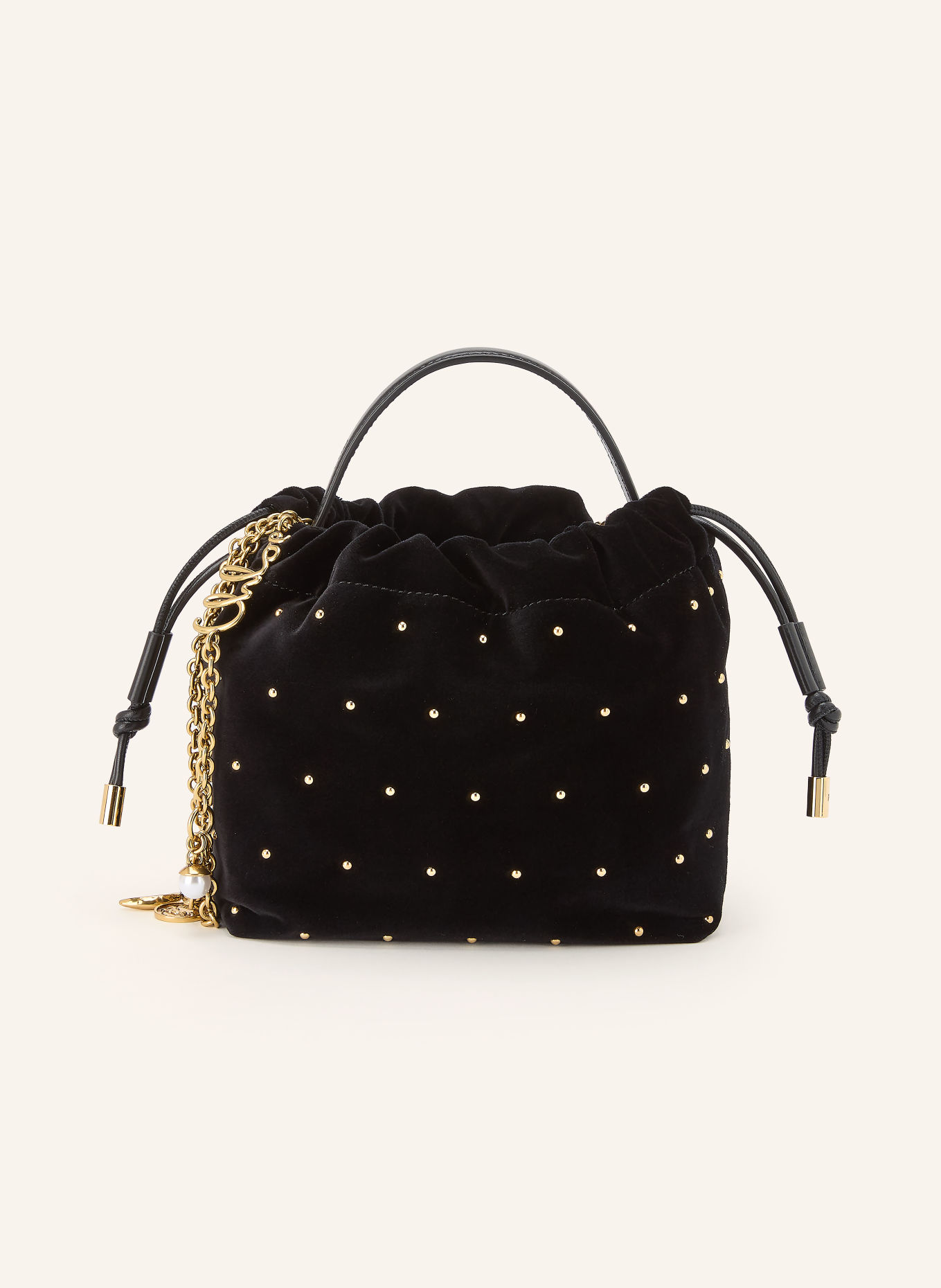 Chloé Sac à main ICONS à rivets: 001 BLACK