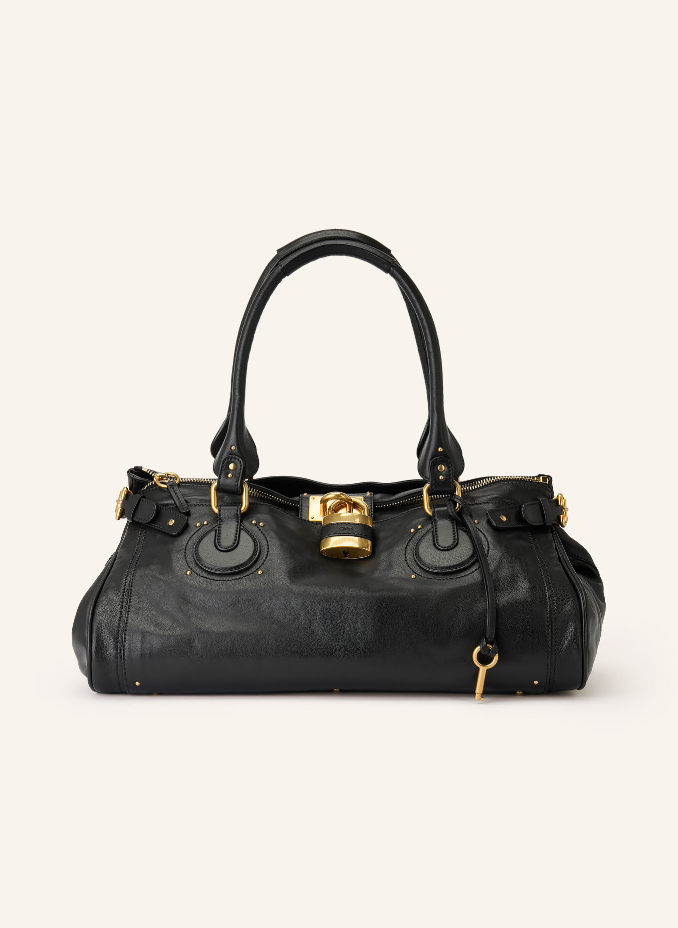 Chloé Sac de voyage PADDINGTON avec rivets: 001 BLACK