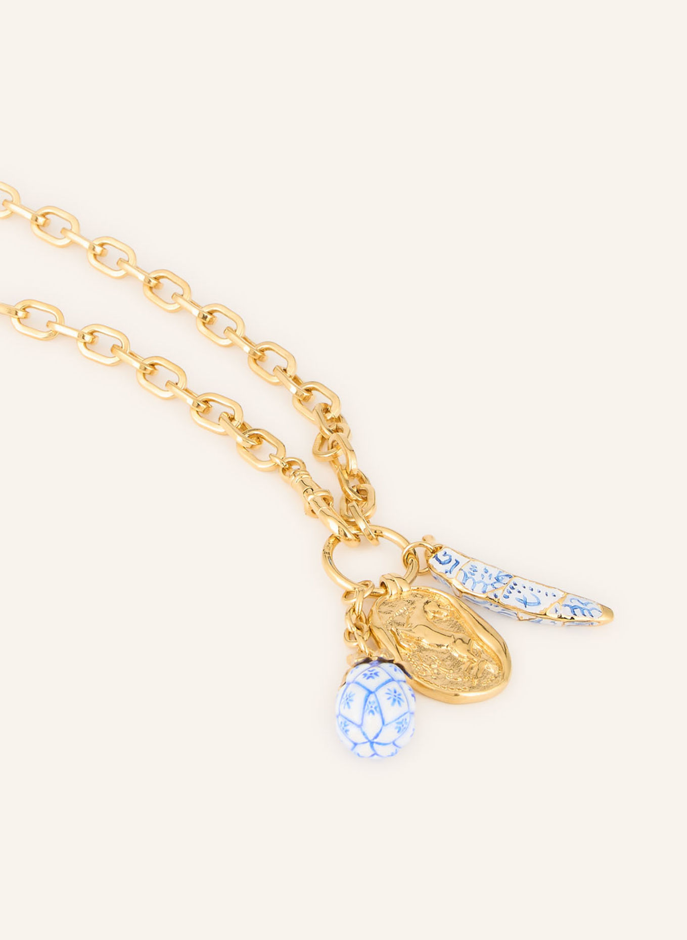 Chloé Halskette BLOOMCRAFT: GOLD / BLAU / WEISS