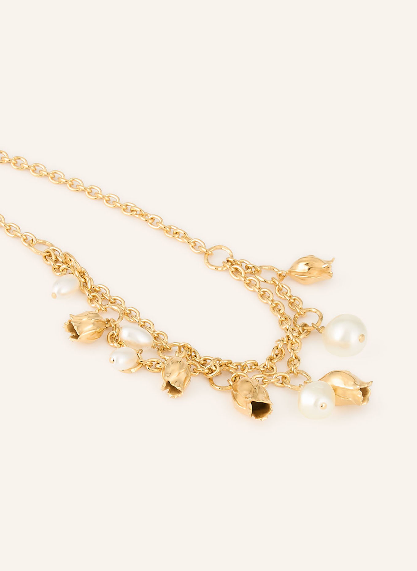 Chloé Halskette TULIP: GOLD / CREME
