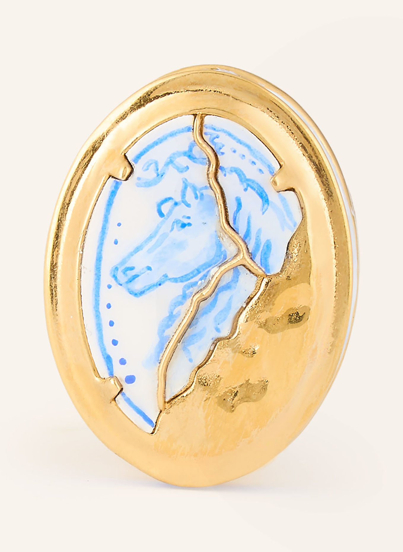 Chloé Ring BLOOMCRAFT: GOLD / BLAU / WEISS