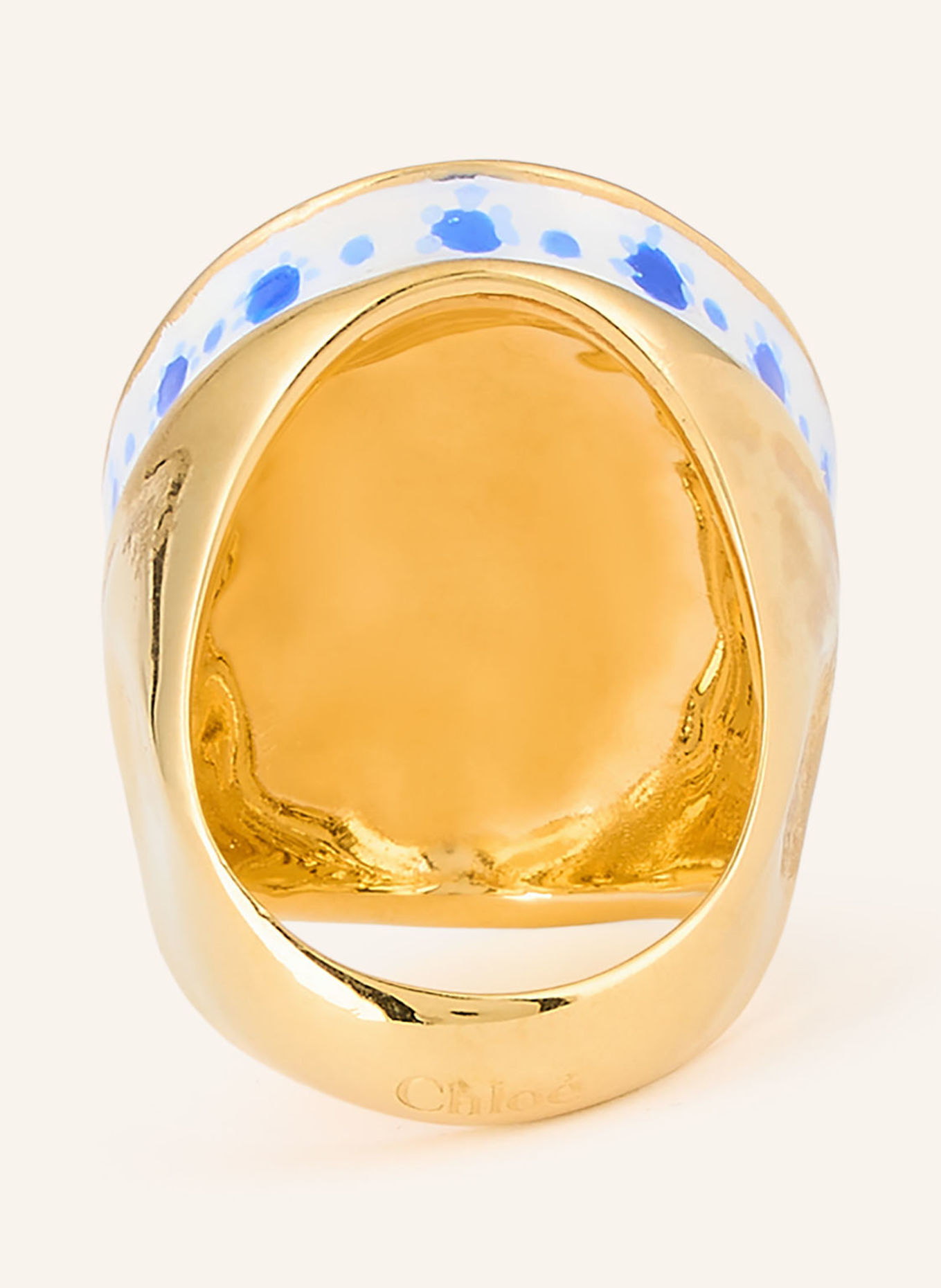 Chloé Ring BLOOMCRAFT: GOLD / BLAU / WEISS