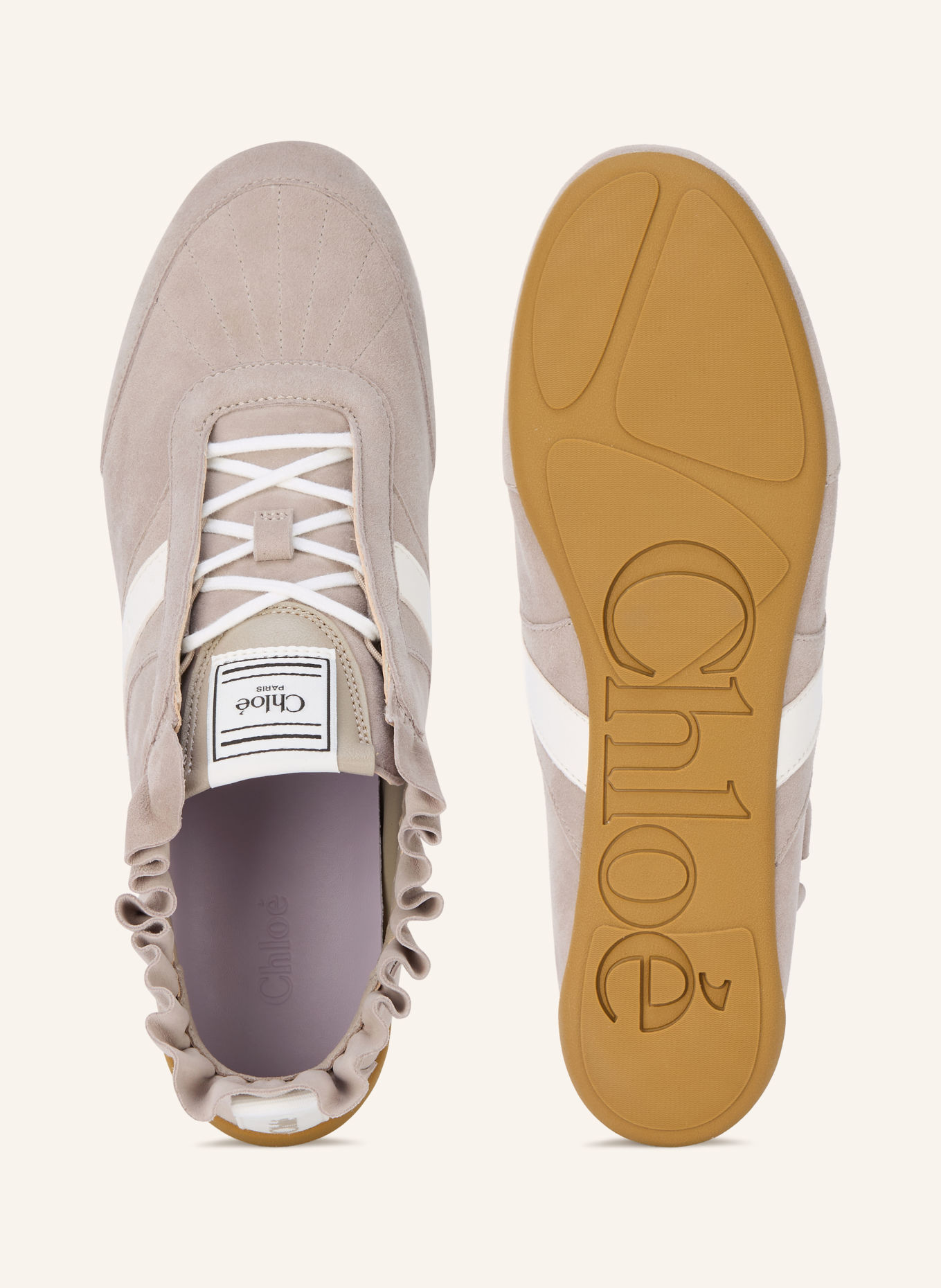 Chloé Sneaker CHLOÉ KICK: 088 Taupe Grey