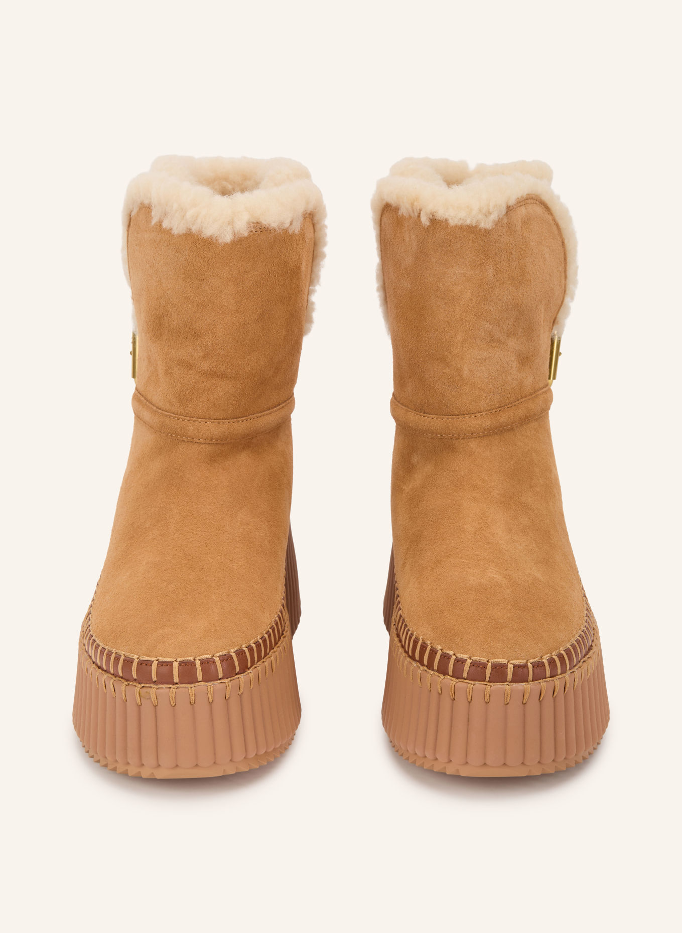 Chloé NAMA Platform Boots: 207 Pottery Brown