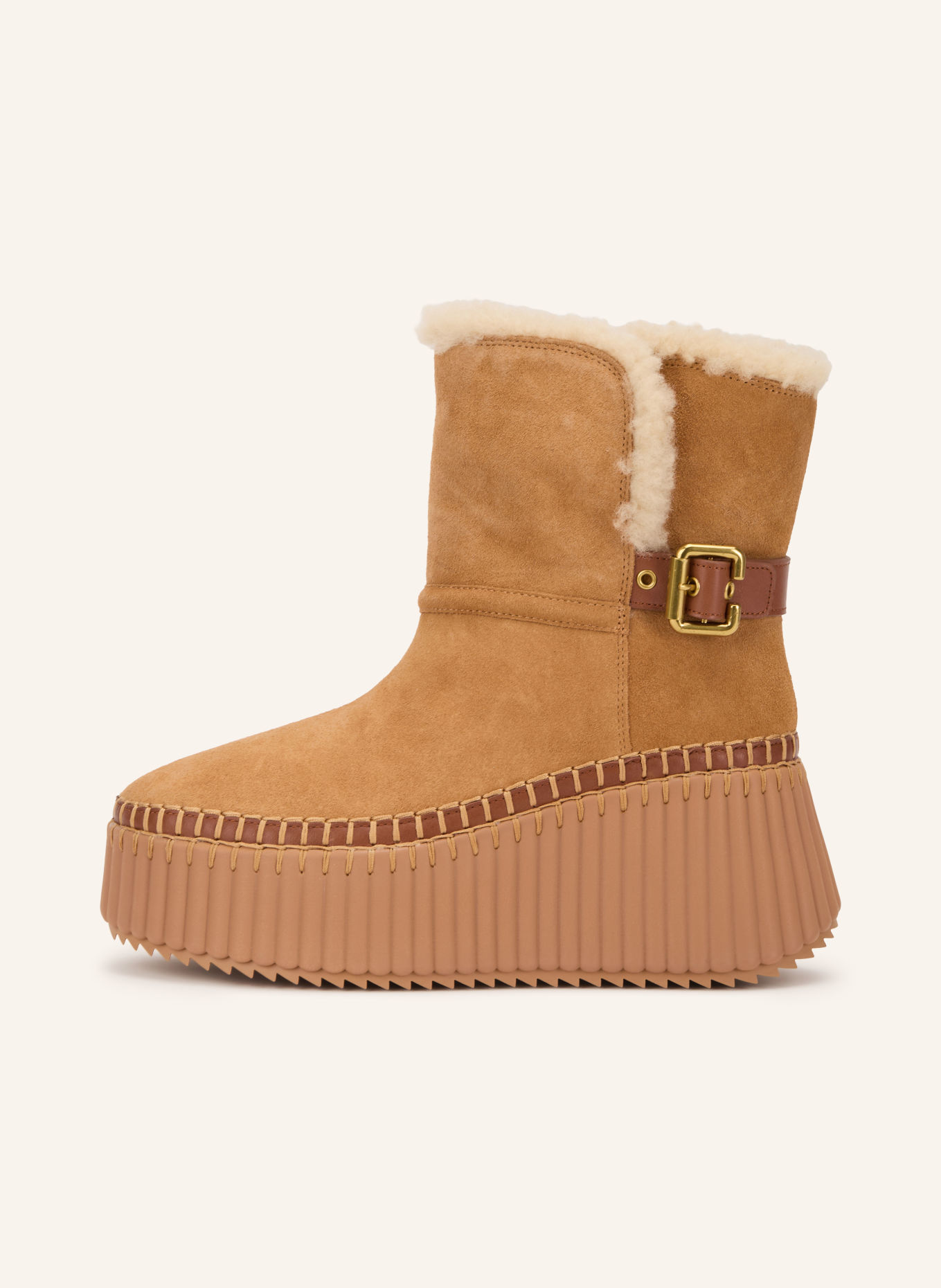 Chloé NAMA Platform Boots: 207 Pottery Brown